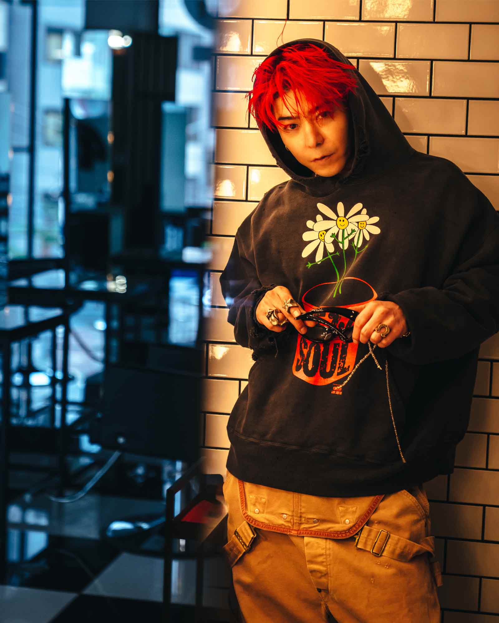 ©SAINT M××××××・セントマイケル - パーカー・フーディ DLS_HOODIE/DE LA SOUL / BLACK