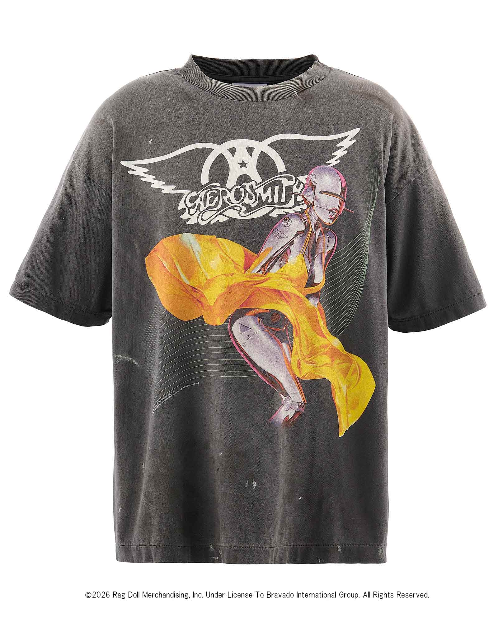 AS_SS T-SHIRT/AEROSMITH / BLACK