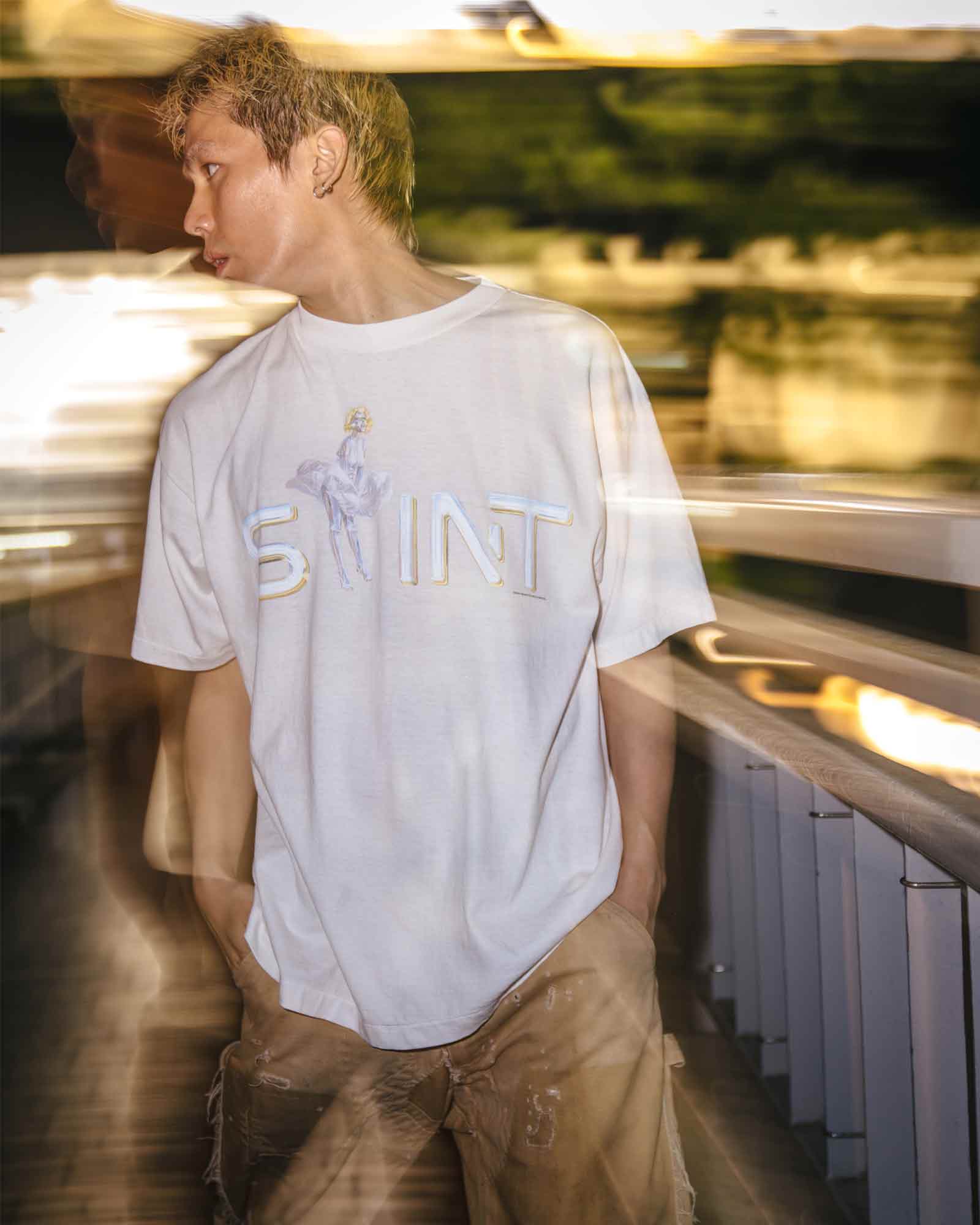 ©SAINT M××××××・セントマイケル - Tシャツ・カットソー SRYM_SS TEE/LOVERS / WHITE