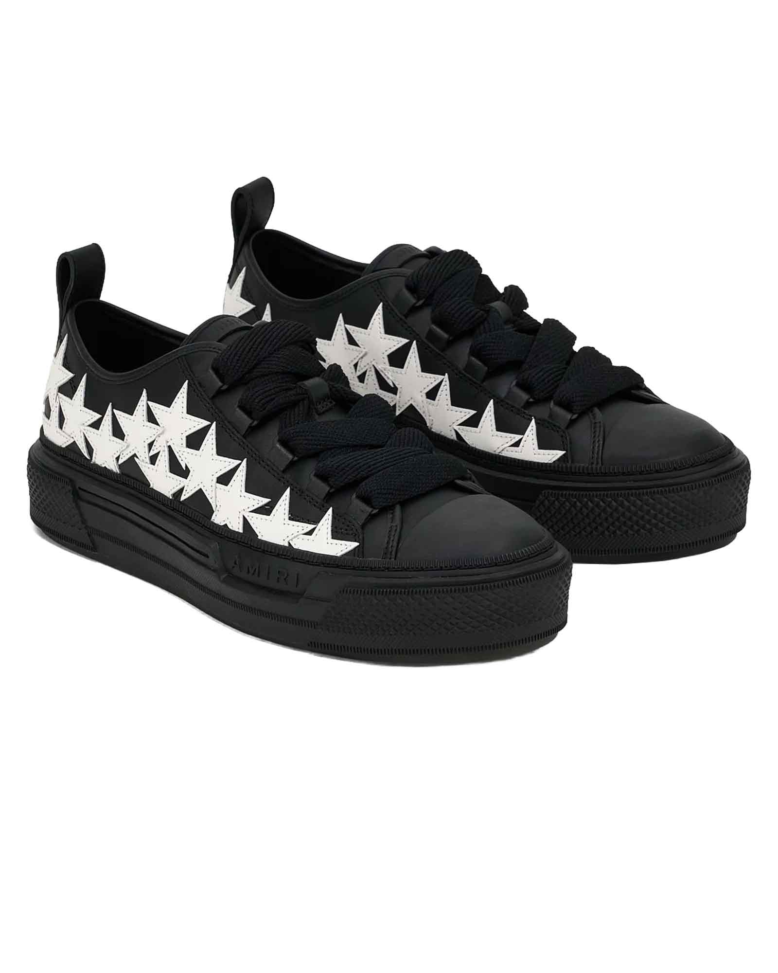 AMIRI・アミリ - ローカットスニーカー STARS COURT LOW / BLACK/BLACK