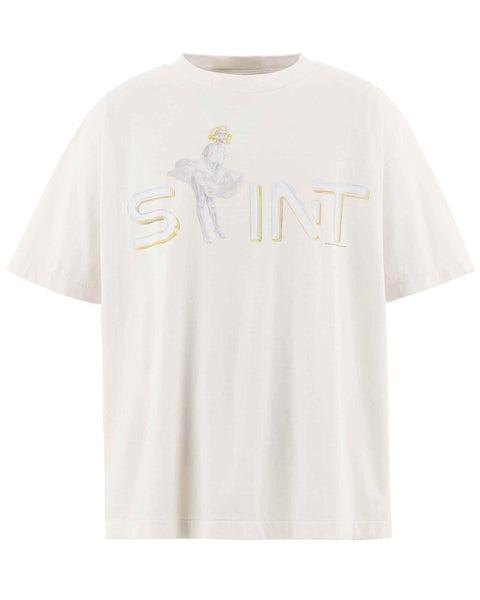 【25AW☆国内正規品】SRYM_SS TEE LADIES / WHITE SAINT M×××××× (セントマイケル) AW25 SRYM_SS TEE/LOVERS