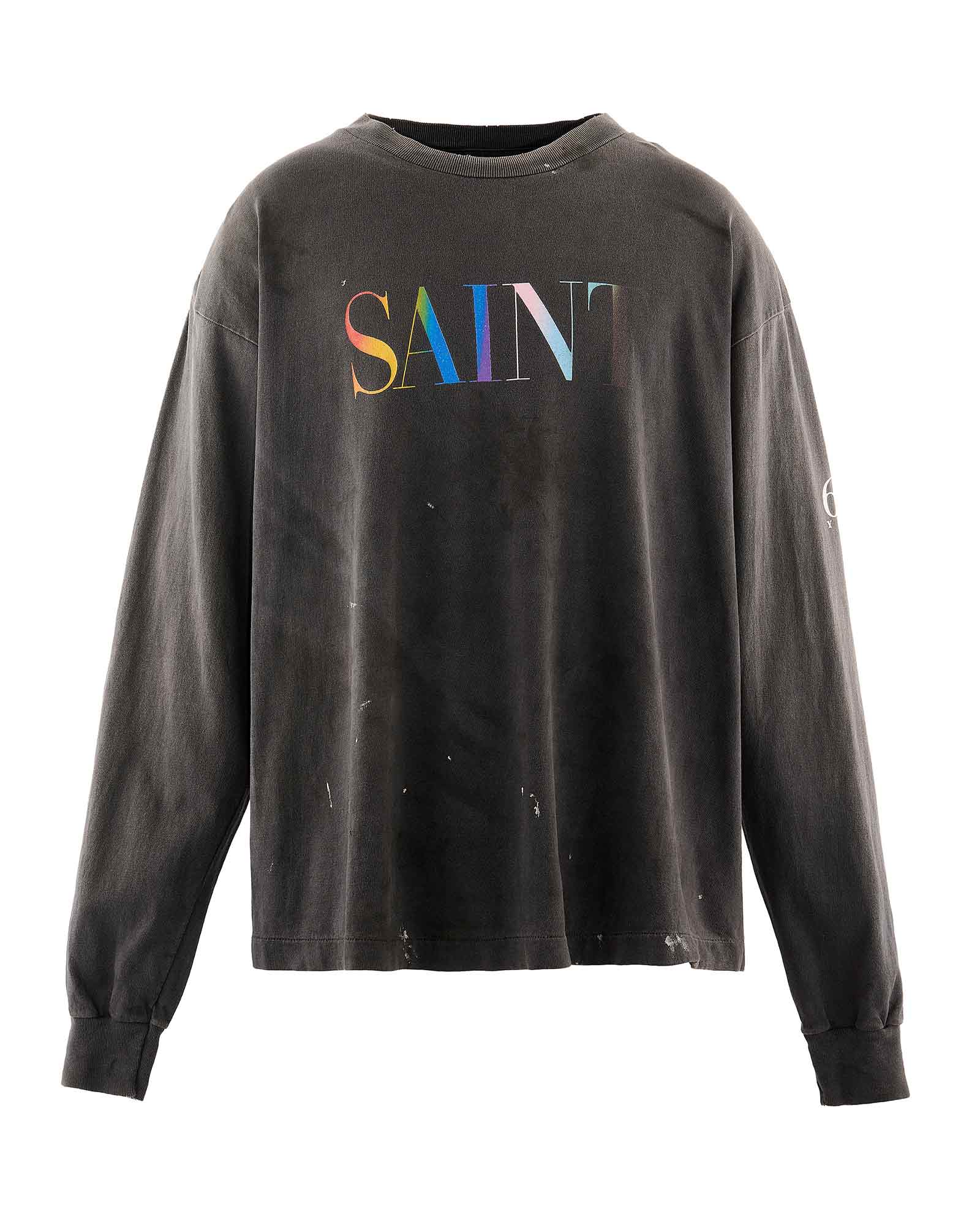 LS T-SHIRT/SAINT / BLACK