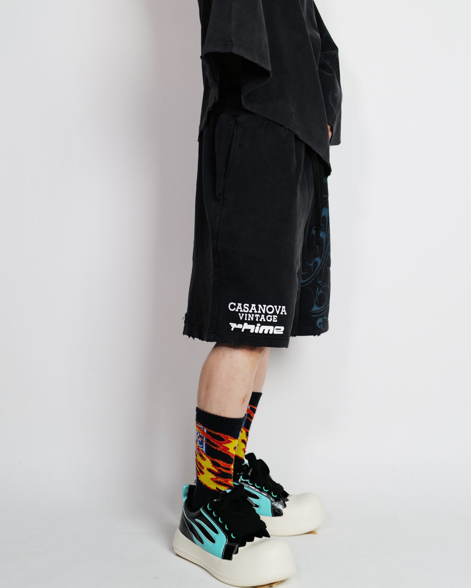 CASANOVA×RHIME・カサノバ×ライム -  CASANOVA×RHIME SHORTS/BLACK