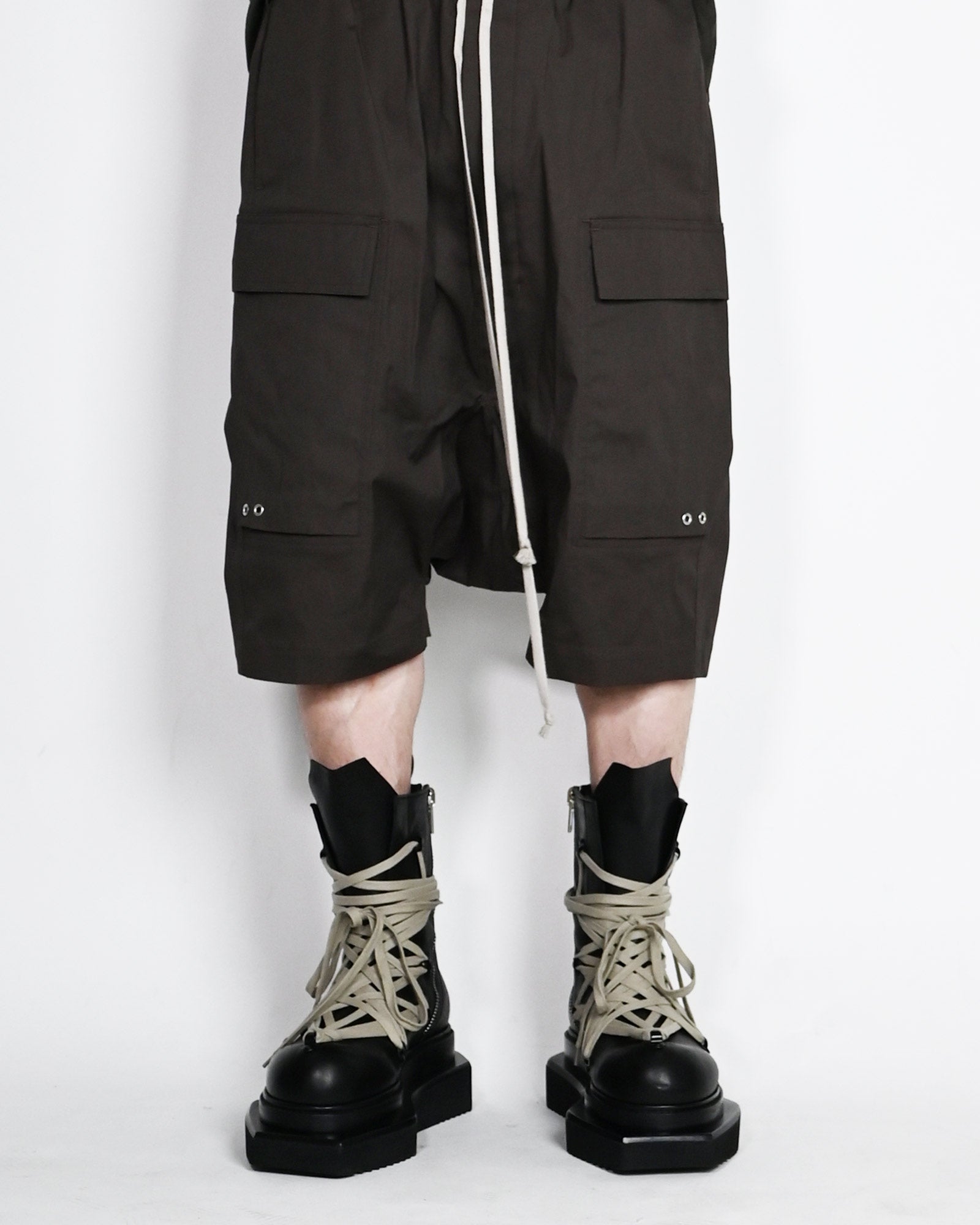 RICK OWENS・リック オウエンス - ブーツ MEGALACE TURBO CYCLOPS / BLACK