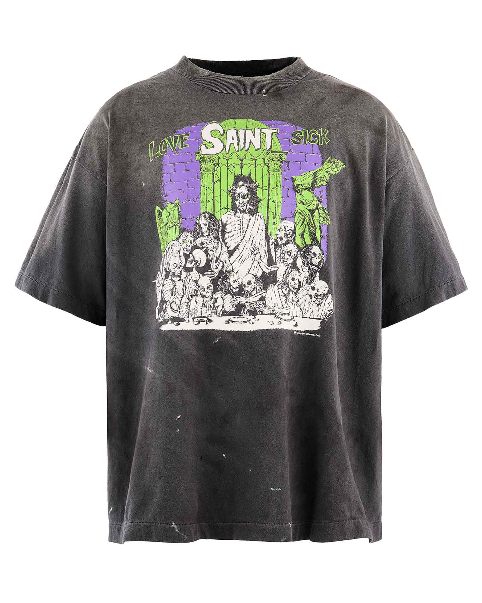 SS T-SHIRT/LOVE SICK / BLACK