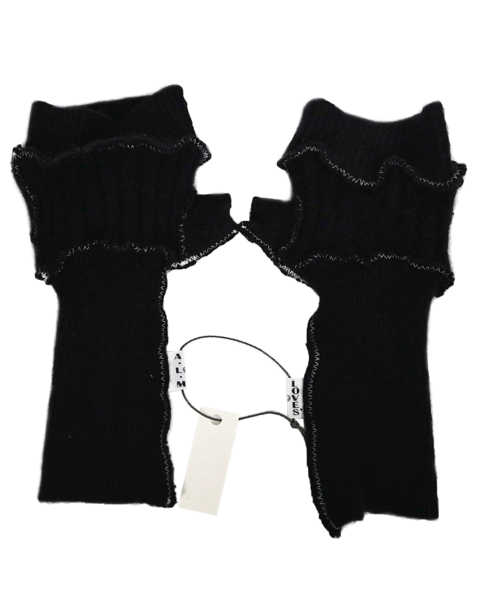 A LOVE MOVEMENT・ア・ラブ・ムーブメント - ファッション小物 CASHMERE GLOVES 10 / BLACK