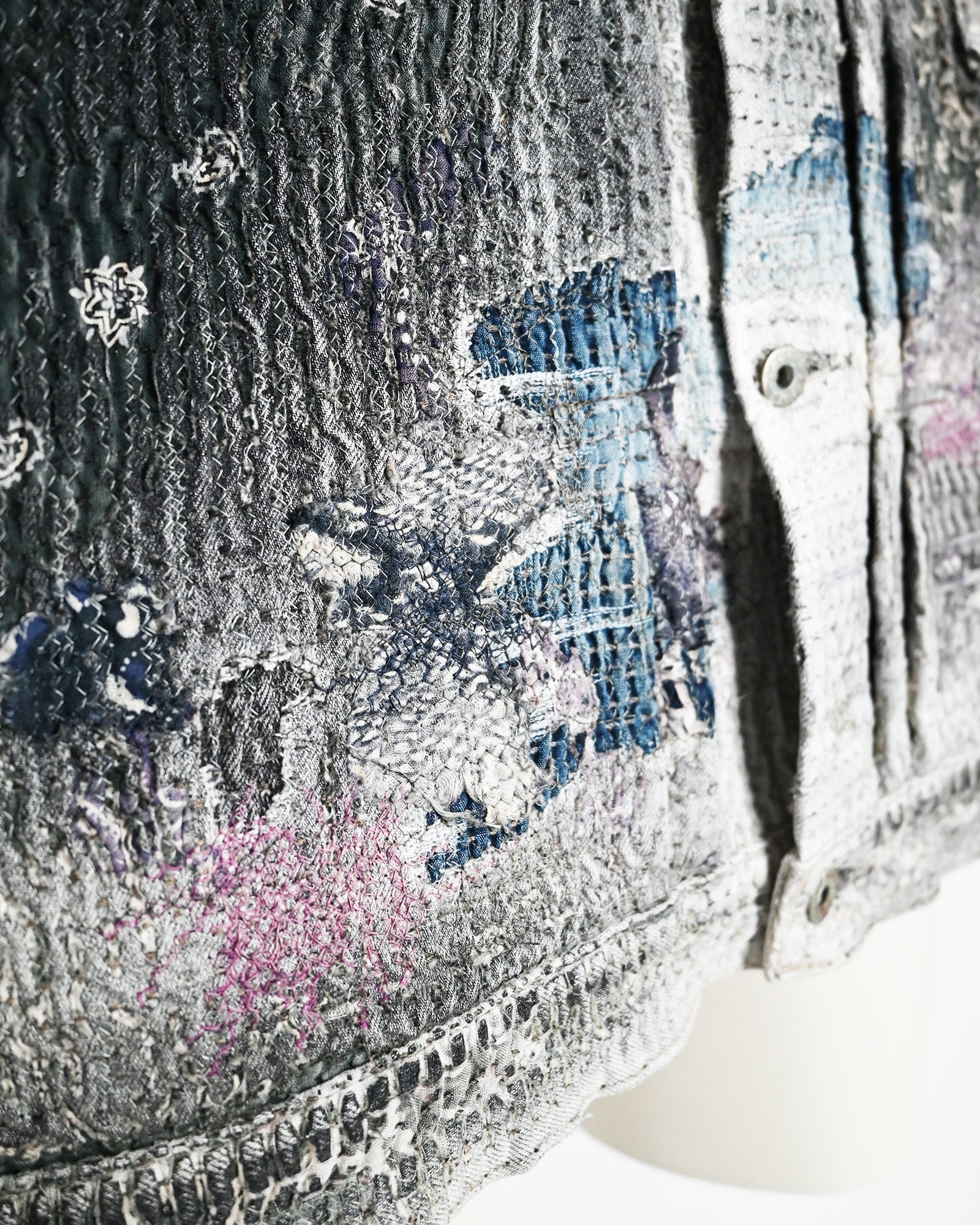 PROLETA RE ART・プロレタ リ アート - デニムジャケット UROBOROS 1st ジャケット(スタッズスペシャル仕様) / MULTI