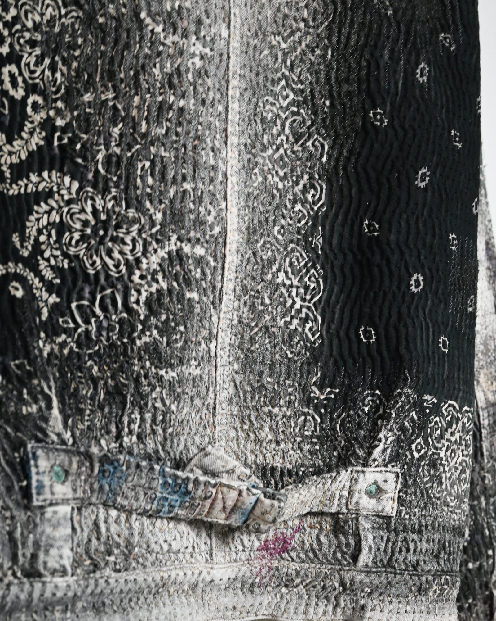 PROLETA RE ART・プロレタ リ アート - デニムジャケット UROBOROS 1st ジャケット(スタッズスペシャル仕様) / MULTI