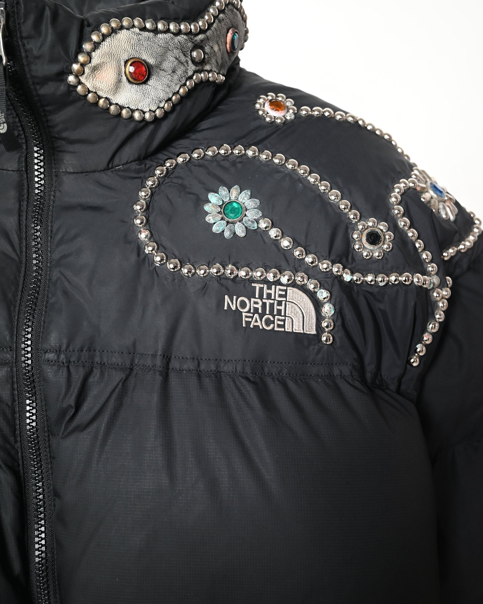 PROLETA RE ART・プロレタ リ アート - ダウンジャケット STUDS CUSTOMIZED VINTAGE DOWN JACKET(XXXL) / MULTI