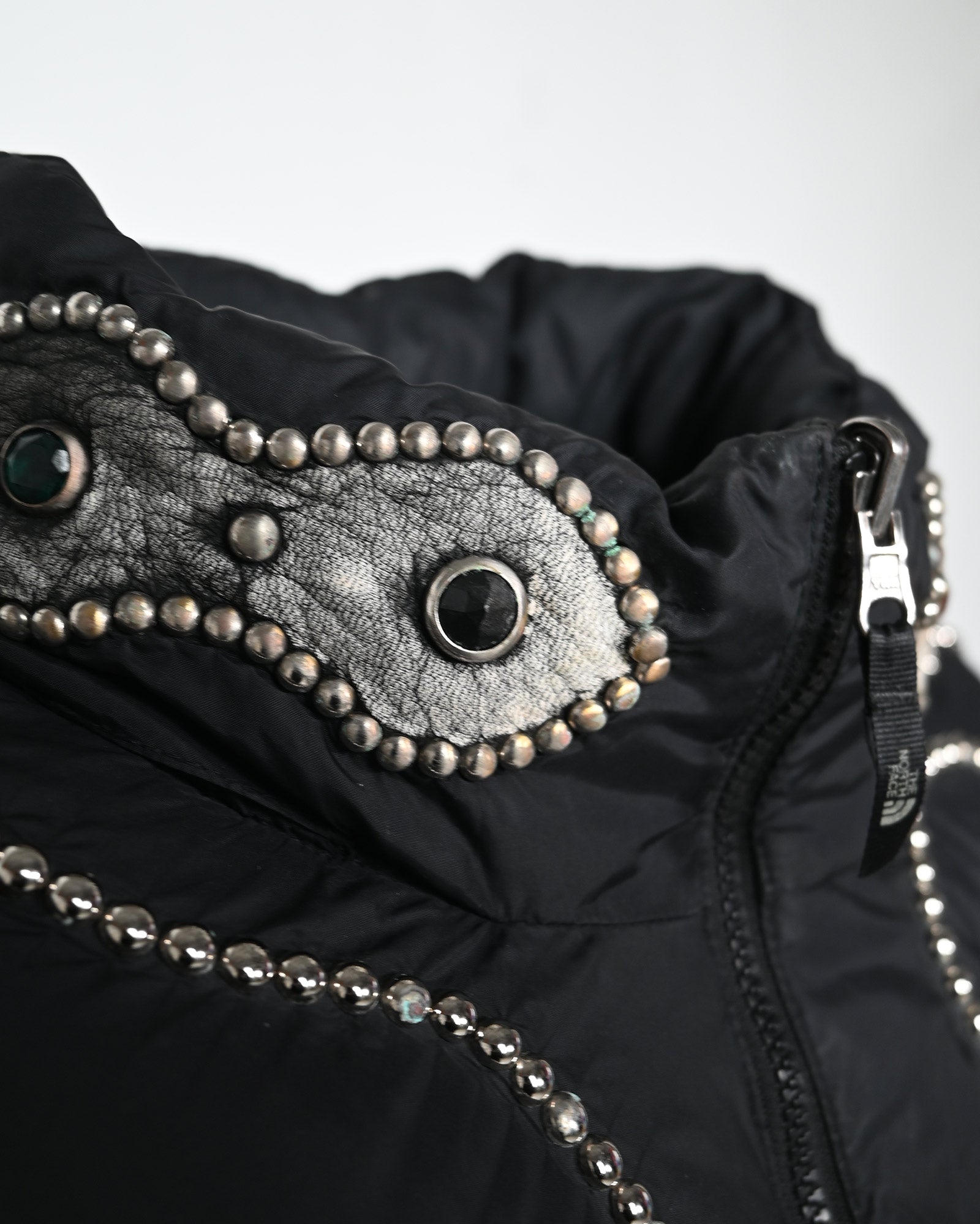 PROLETA RE ART・プロレタ リ アート - ダウンジャケット STUDS CUSTOMIZED VINTAGE DOWN JACKET(XXXL) / MULTI
