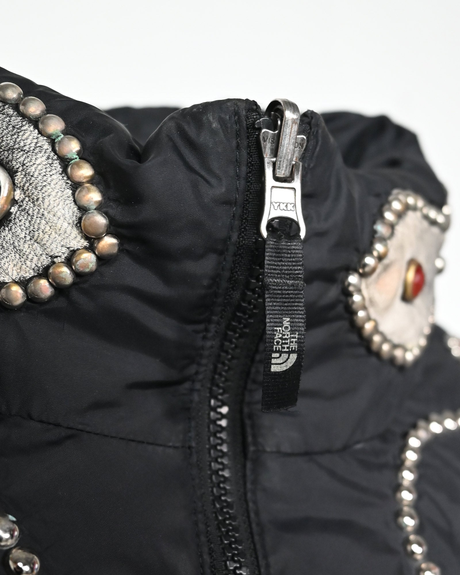 PROLETA RE ART・プロレタ リ アート - ダウンジャケット STUDS CUSTOMIZED VINTAGE DOWN JACKET(XXXL) / MULTI