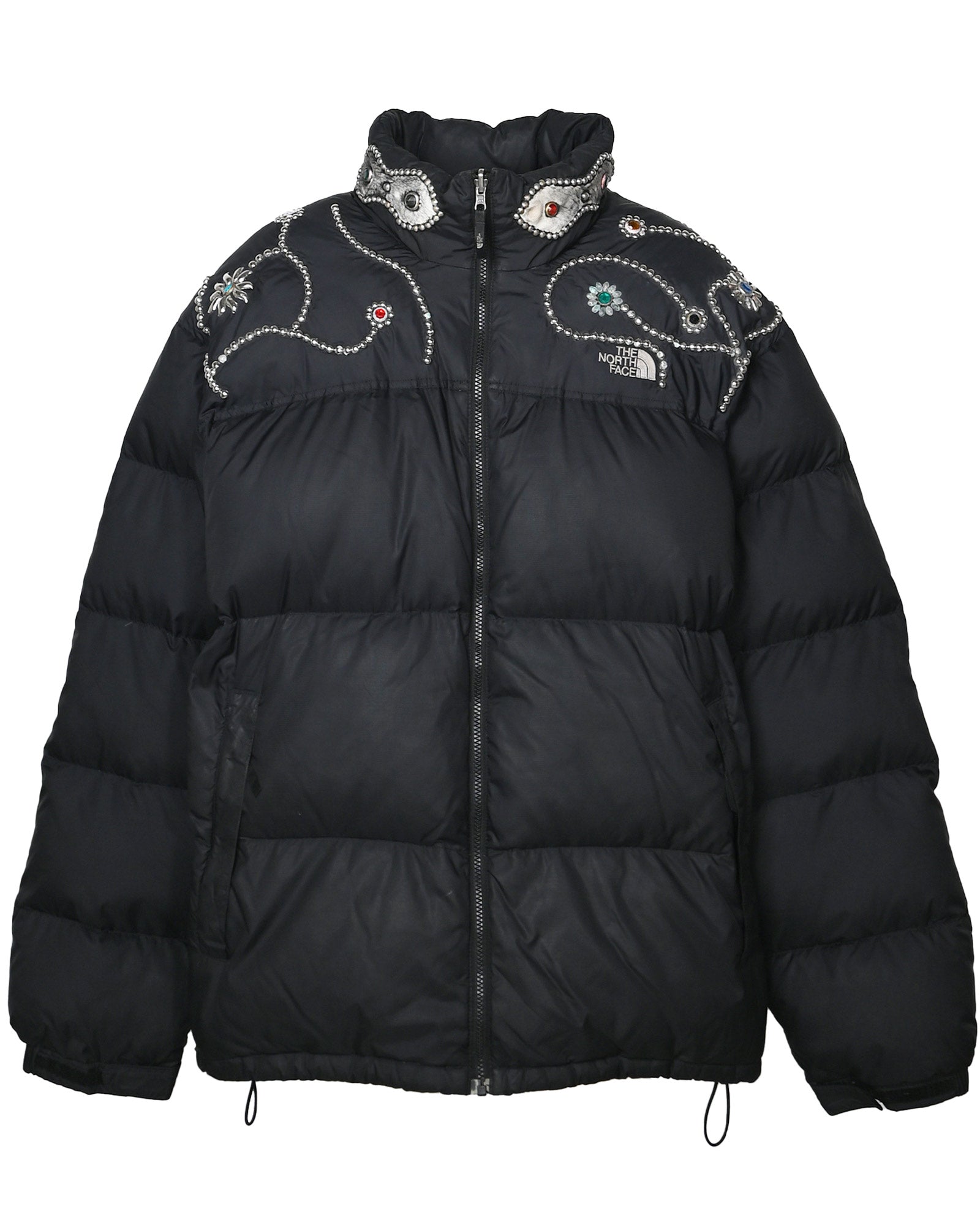 STUDS CUSTOMIZED VINTAGE DOWN JACKET(XXXL) / MULTI