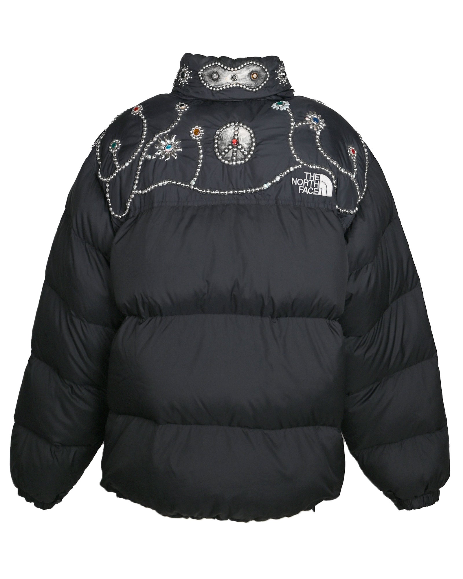 PROLETA RE ART・プロレタ リ アート - ダウンジャケット STUDS CUSTOMIZED VINTAGE DOWN JACKET(XXL) / MULTI