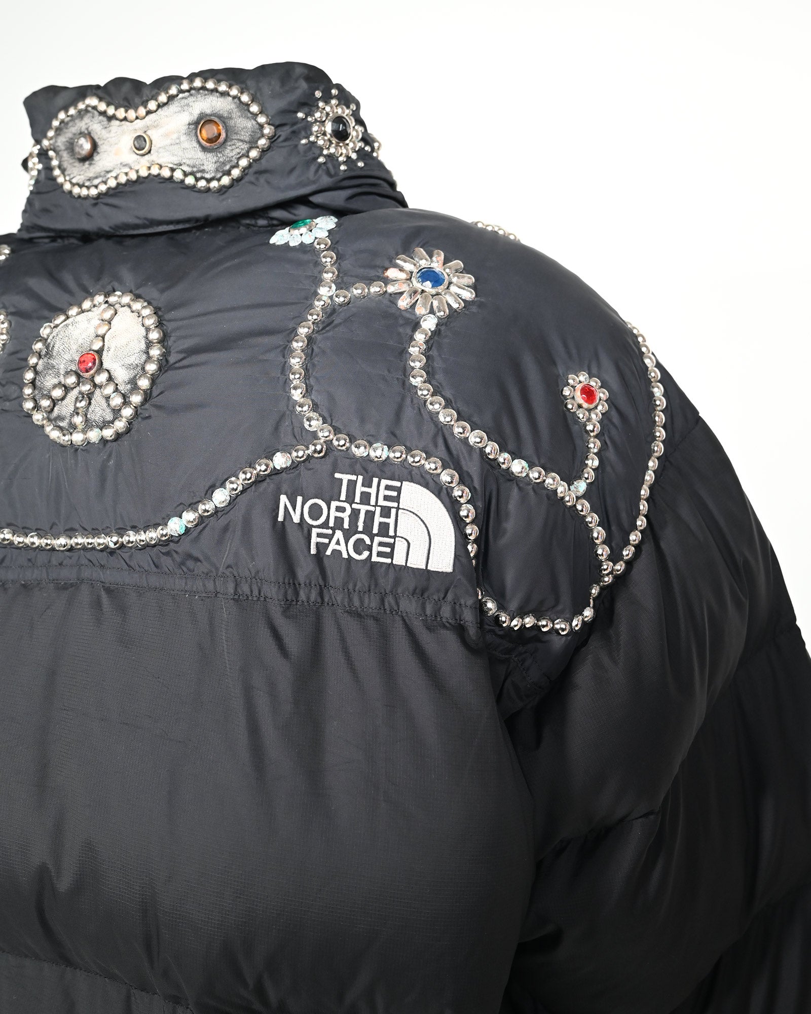 PROLETA RE ART・プロレタ リ アート - ダウンジャケット STUDS CUSTOMIZED VINTAGE DOWN JACKET(XXL) / MULTI