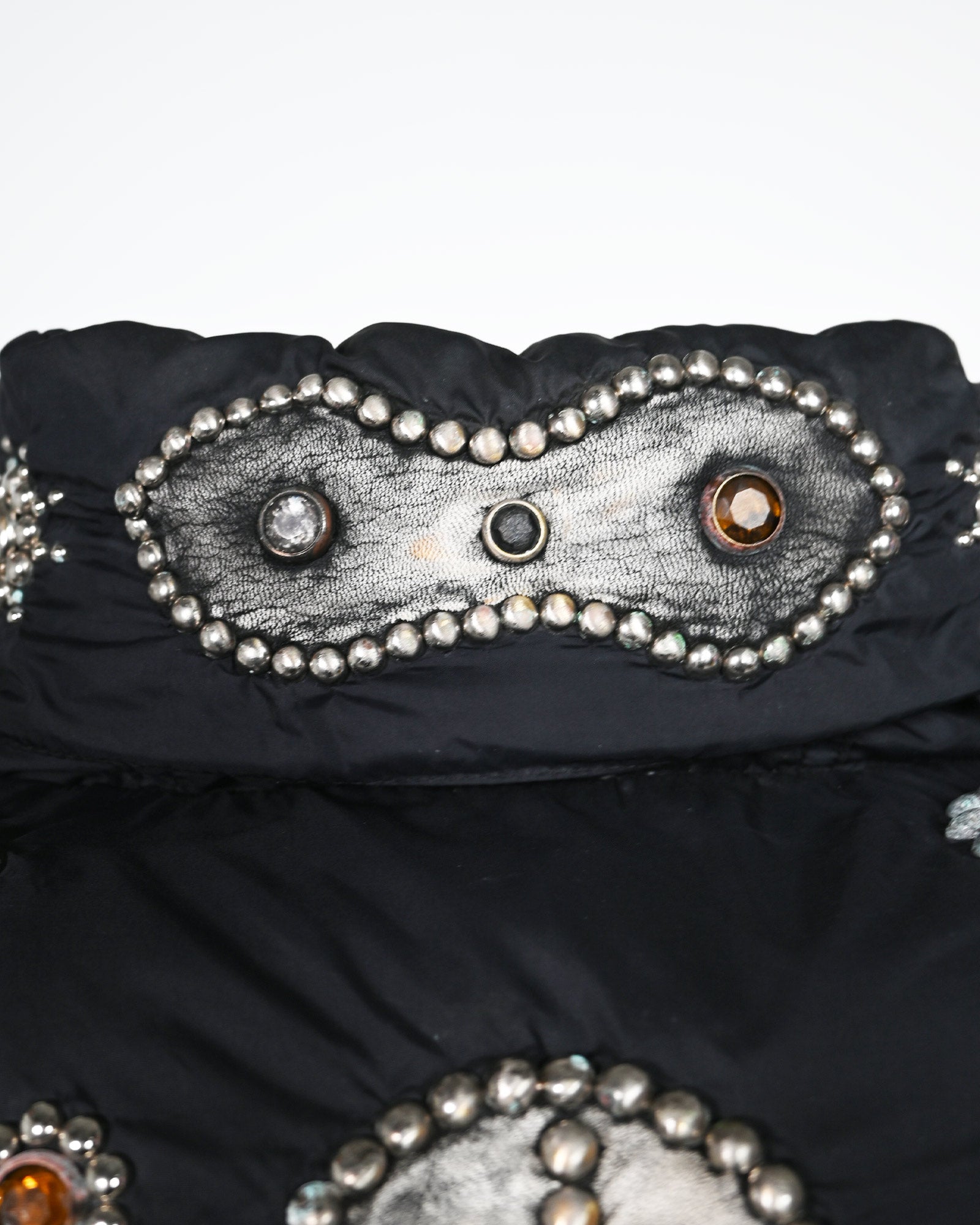 PROLETA RE ART・プロレタ リ アート - ダウンジャケット STUDS CUSTOMIZED VINTAGE DOWN JACKET(XXL) / MULTI