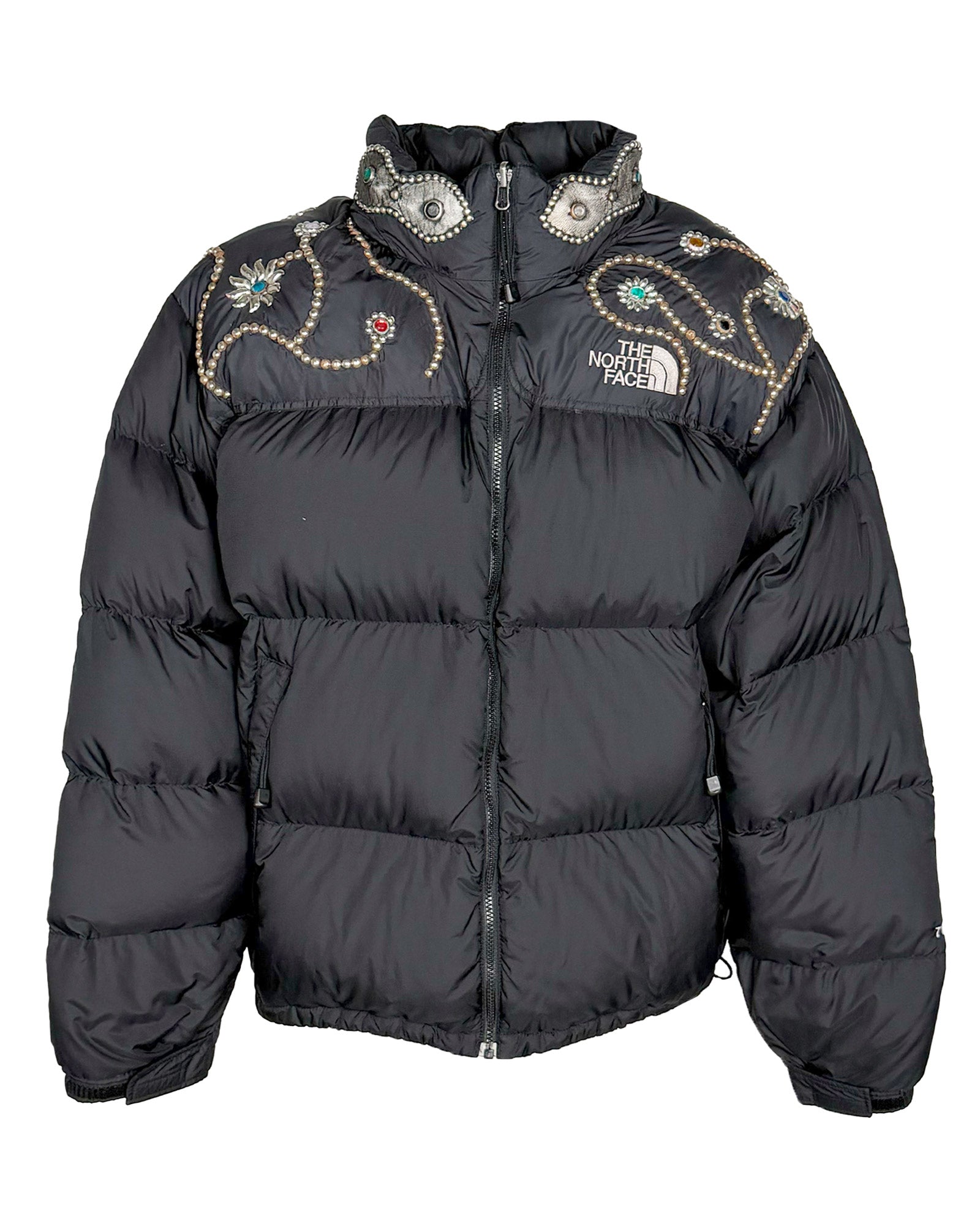 STUDS CUSTOMIZED VINTAGE DOWN JACKET(XXL) / MULTI