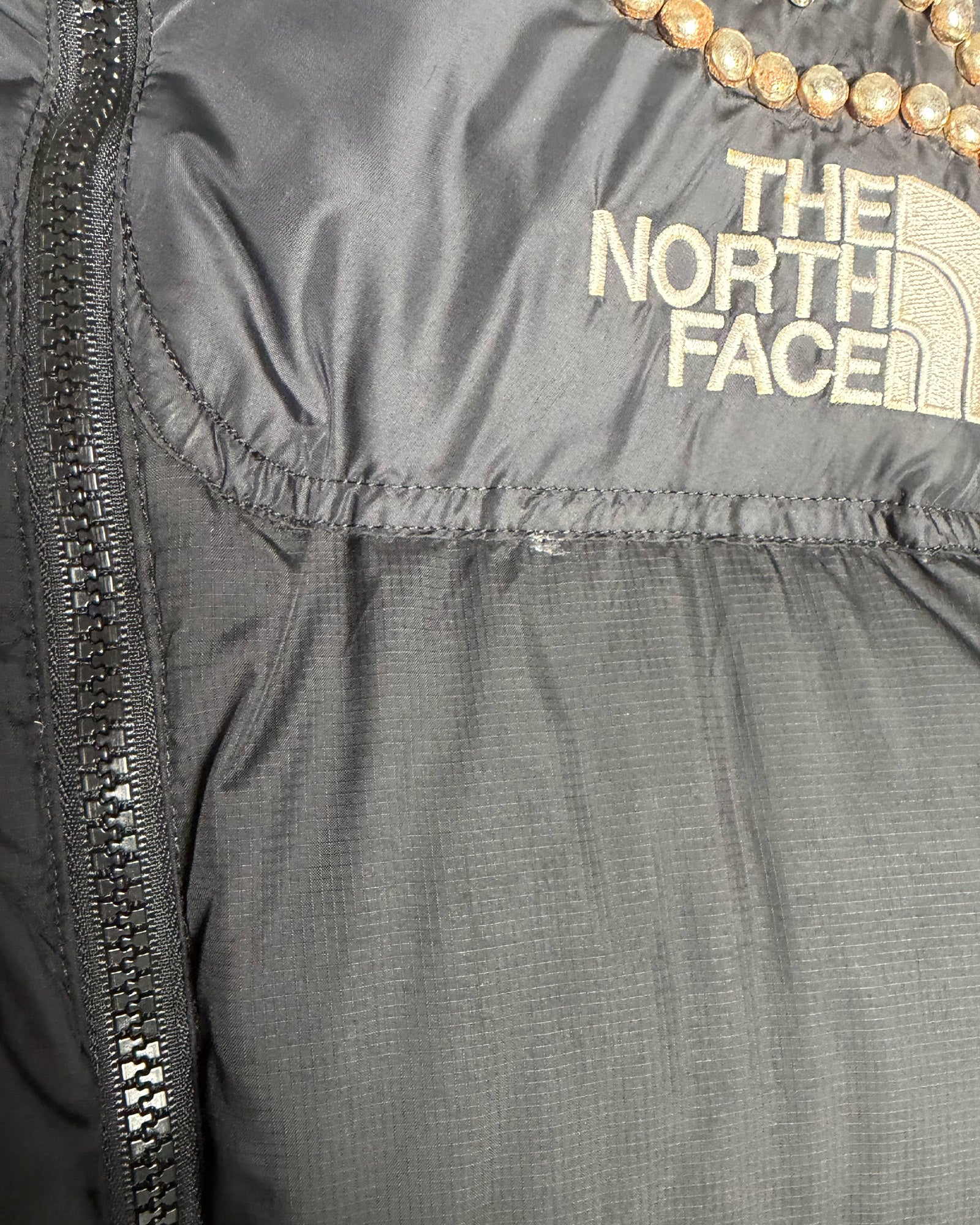 PROLETA RE ART・プロレタ リ アート - ダウンジャケット STUDS CUSTOMIZED VINTAGE DOWN JACKET(XXL) / MULTI