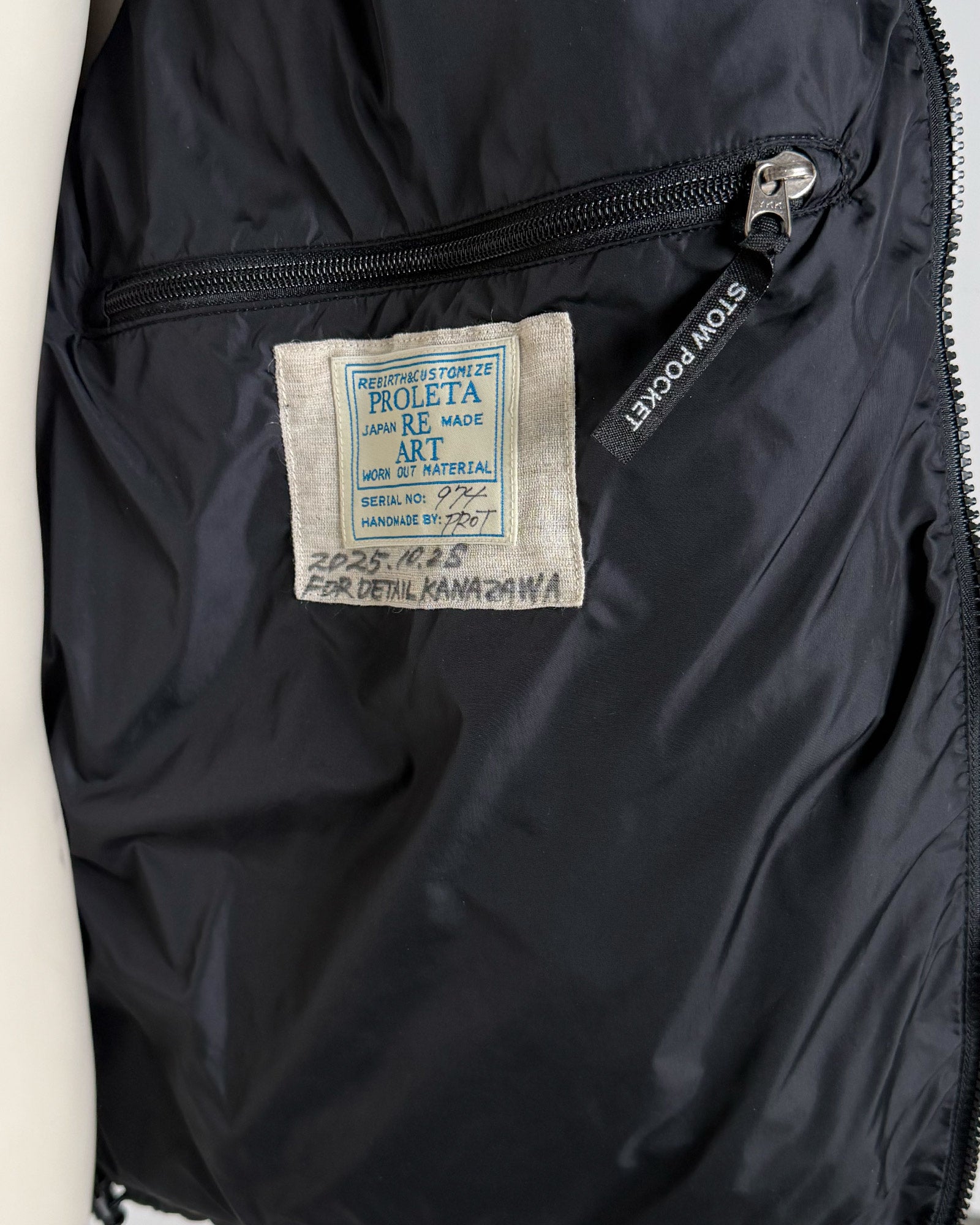 PROLETA RE ART・プロレタ リ アート - ダウンジャケット STUDS CUSTOMIZED VINTAGE DOWN JACKET(XXL) / MULTI