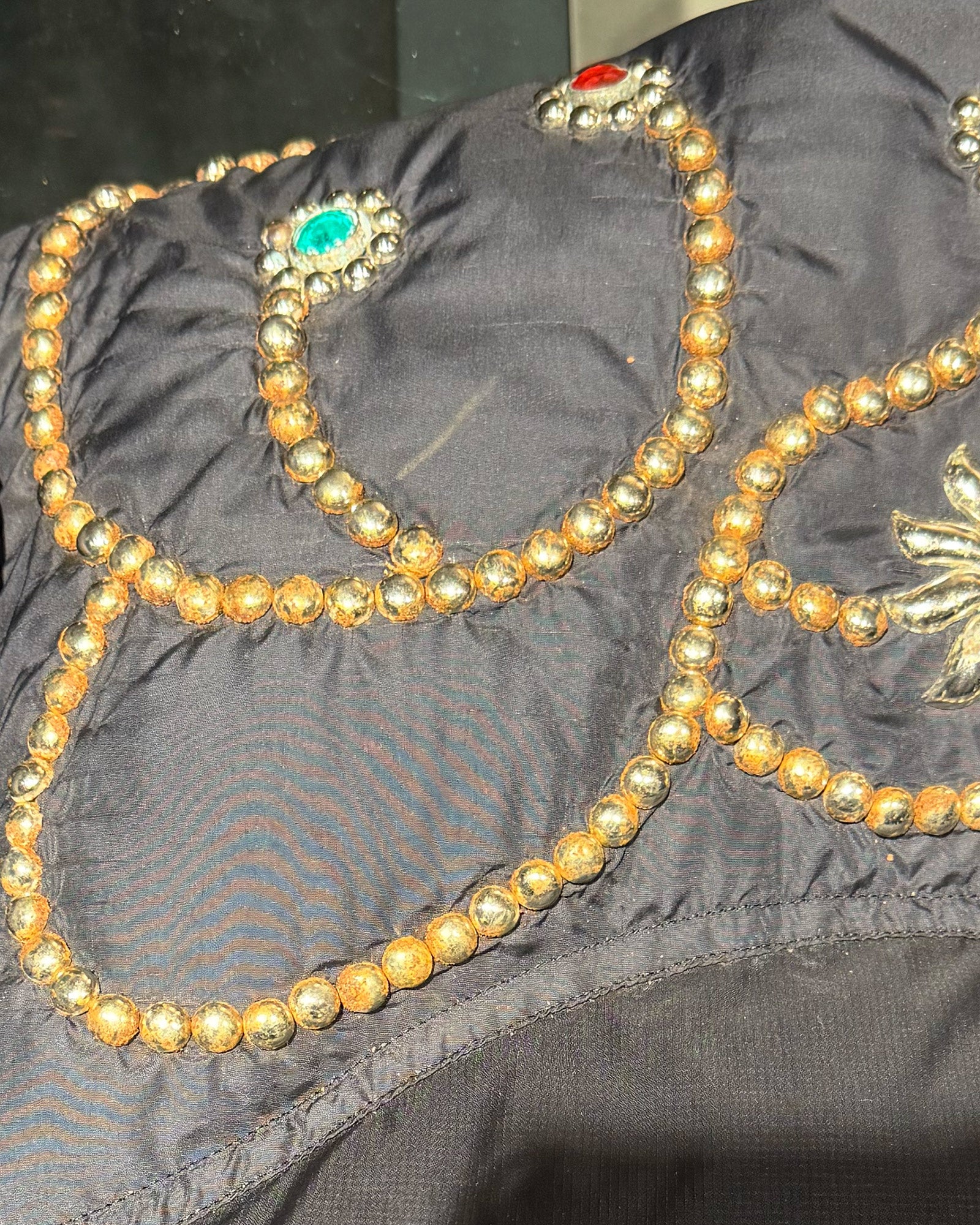 PROLETA RE ART・プロレタ リ アート - ダウンジャケット STUDS CUSTOMIZED VINTAGE DOWN JACKET(XXL) / MULTI