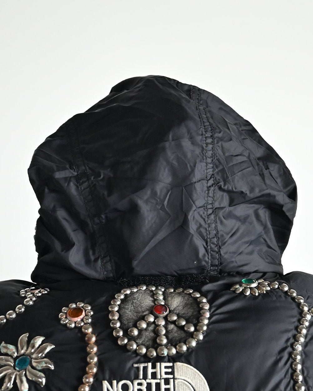 PROLETA RE ART・プロレタ リ アート - ダウンジャケット STUDS CUSTOMIZED VINTAGE DOWN JACKET(XXXL) / MULTI