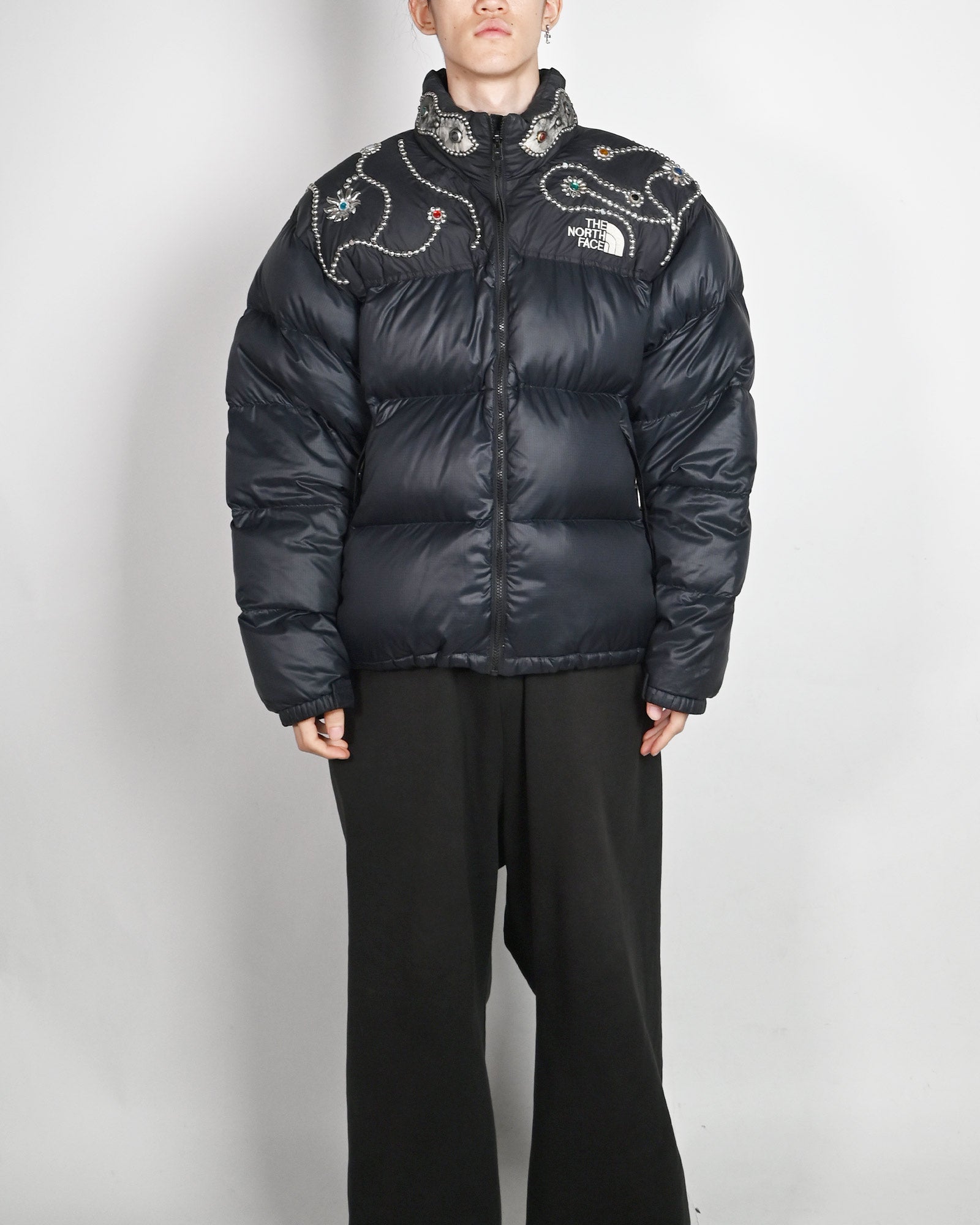 PROLETA RE ART・プロレタ リ アート - ダウンジャケット VINTAGE NUPTSE STUDS JACKET (XL) / MULTI