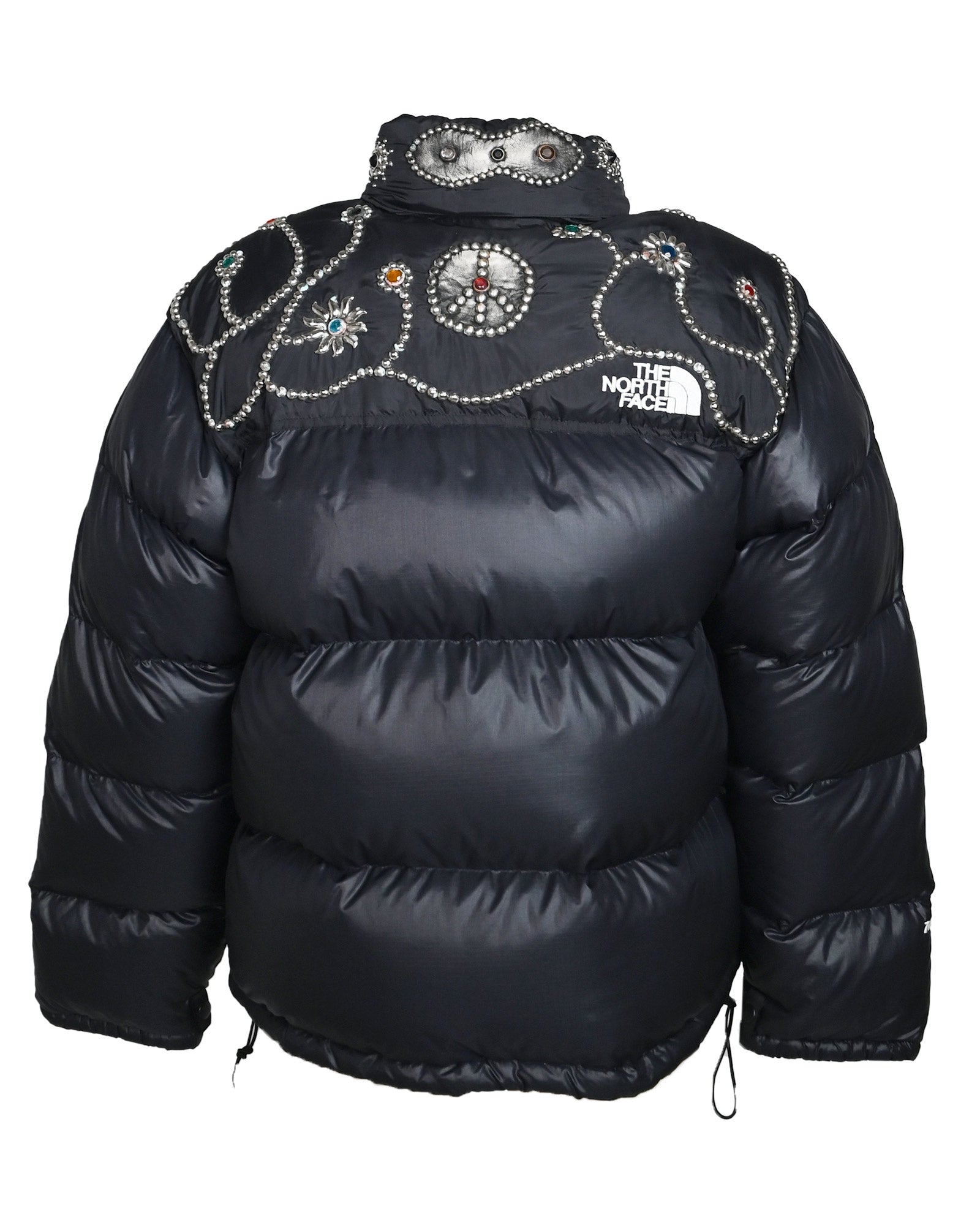 PROLETA RE ART・プロレタ リ アート - ダウンジャケット STUDS CUSTOMIZED VINTAGE DOWN JACKET
 (L) / MULTI