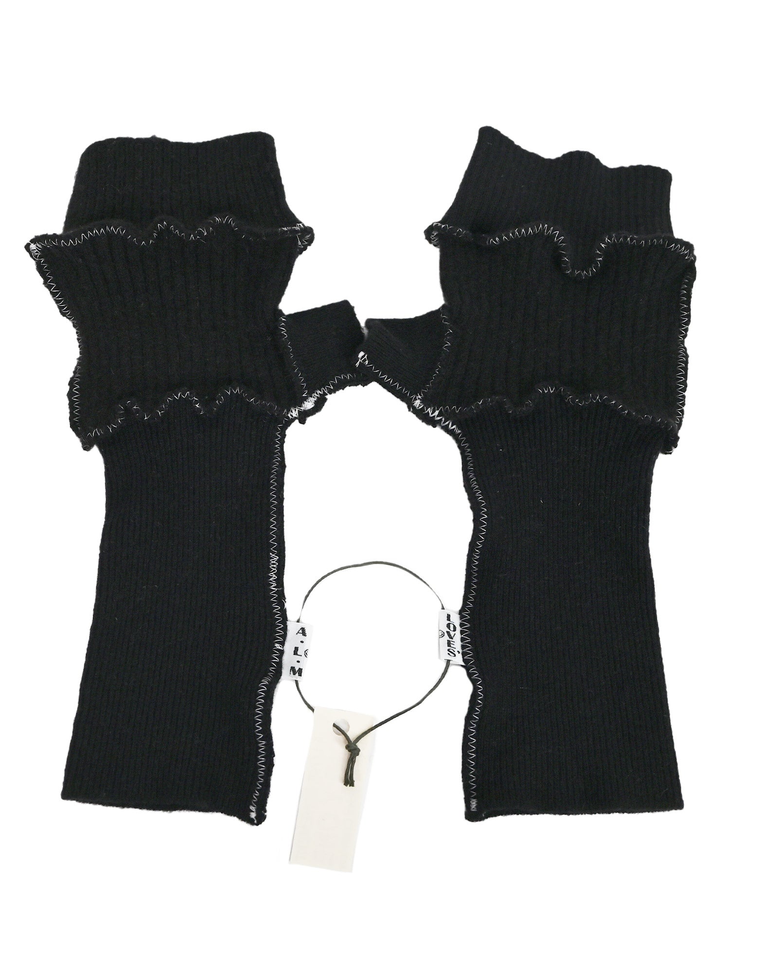 A LOVE MOVEMENT・ア・ラブ・ムーブメント - ファッション小物 CASHMERE GLOVES 7 / BLACK