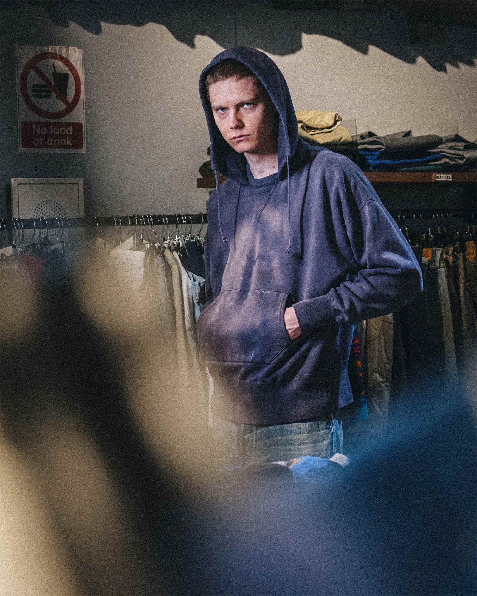 ©SAINT M××××××・セントマイケル - パーカー・フーディ BBJ_AFTER HOODED HOODIE/V / NAVY