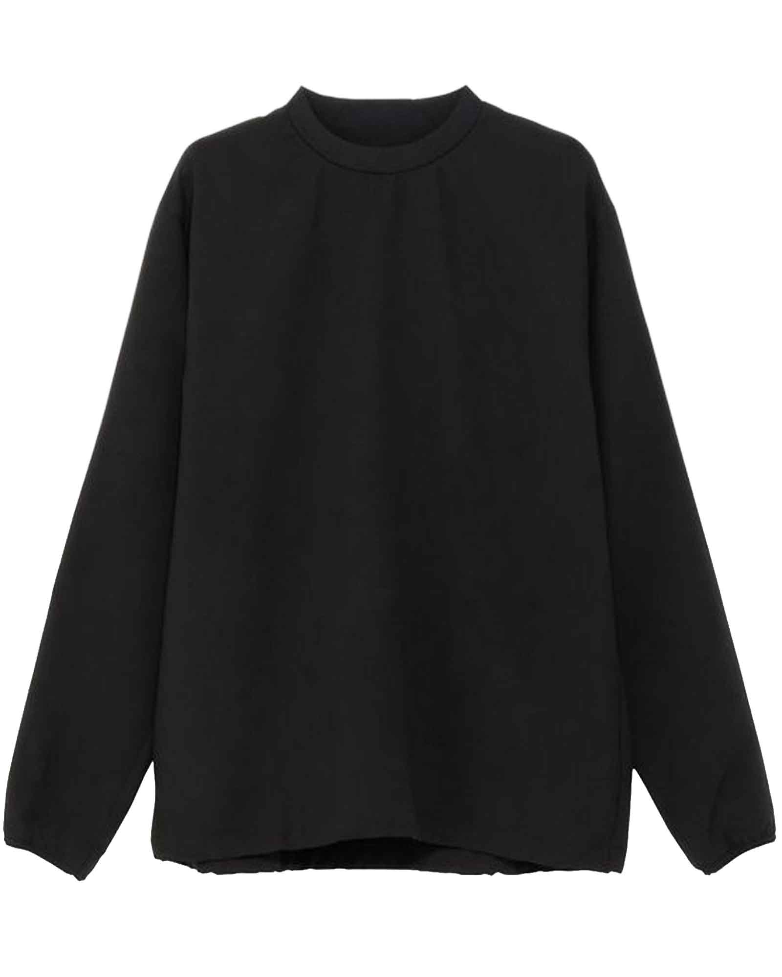 AIR IMPRESSION VENTRIS SHIRRING PULLOVER / BLACK