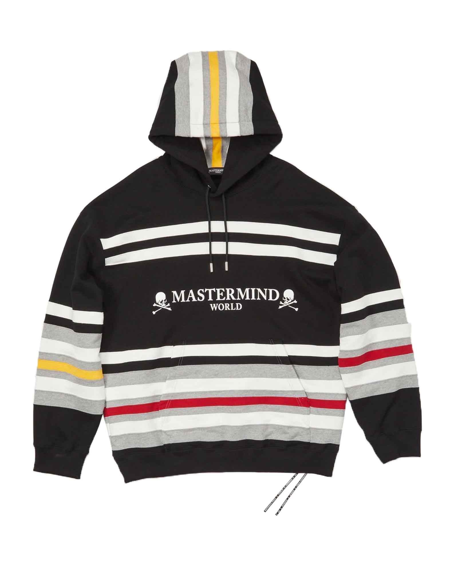 HORIZONAL SWITCHING HOODIE / BLACK BASE