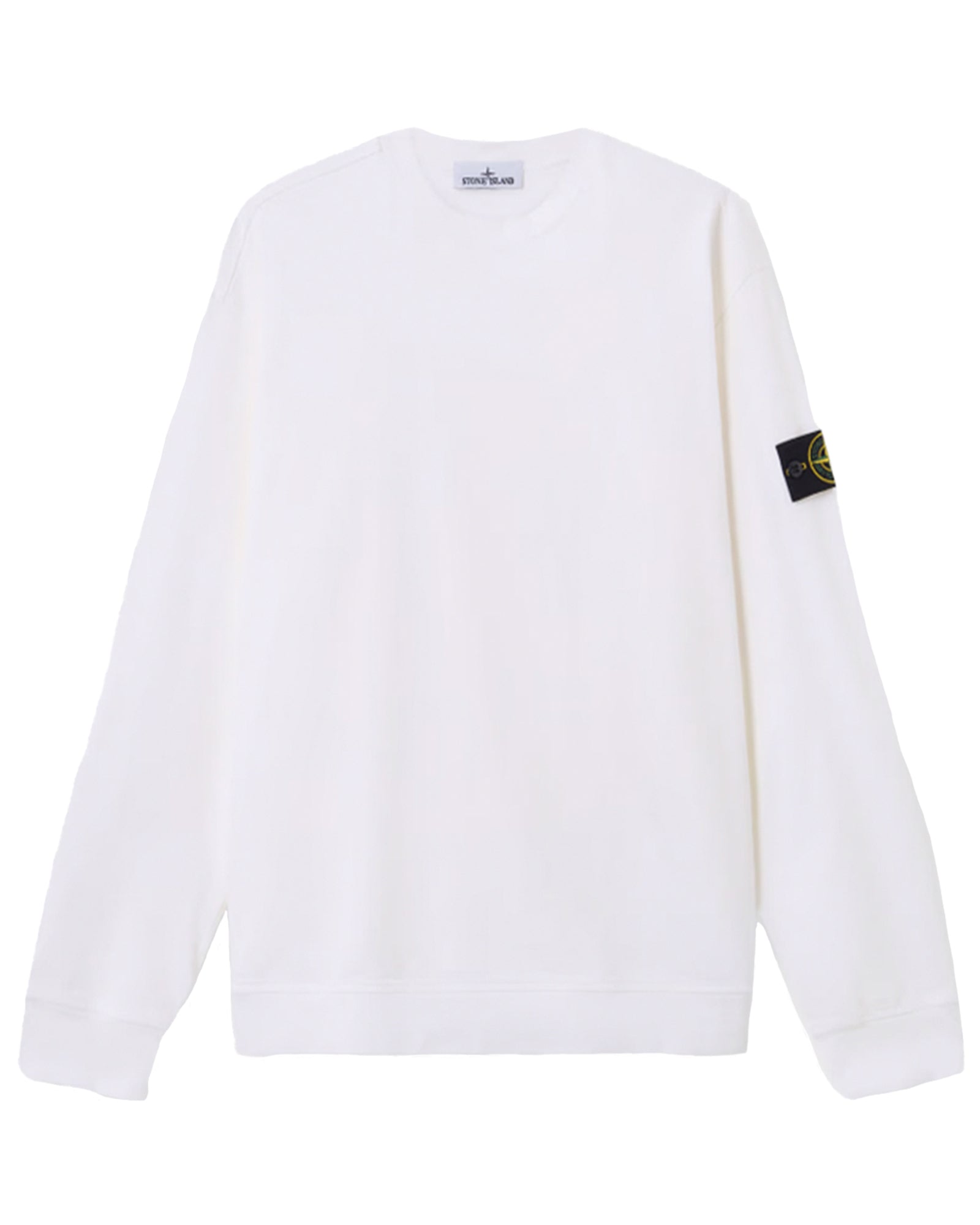 HEAVY COTTON JERSEY SWEATSHIRT / WHITE