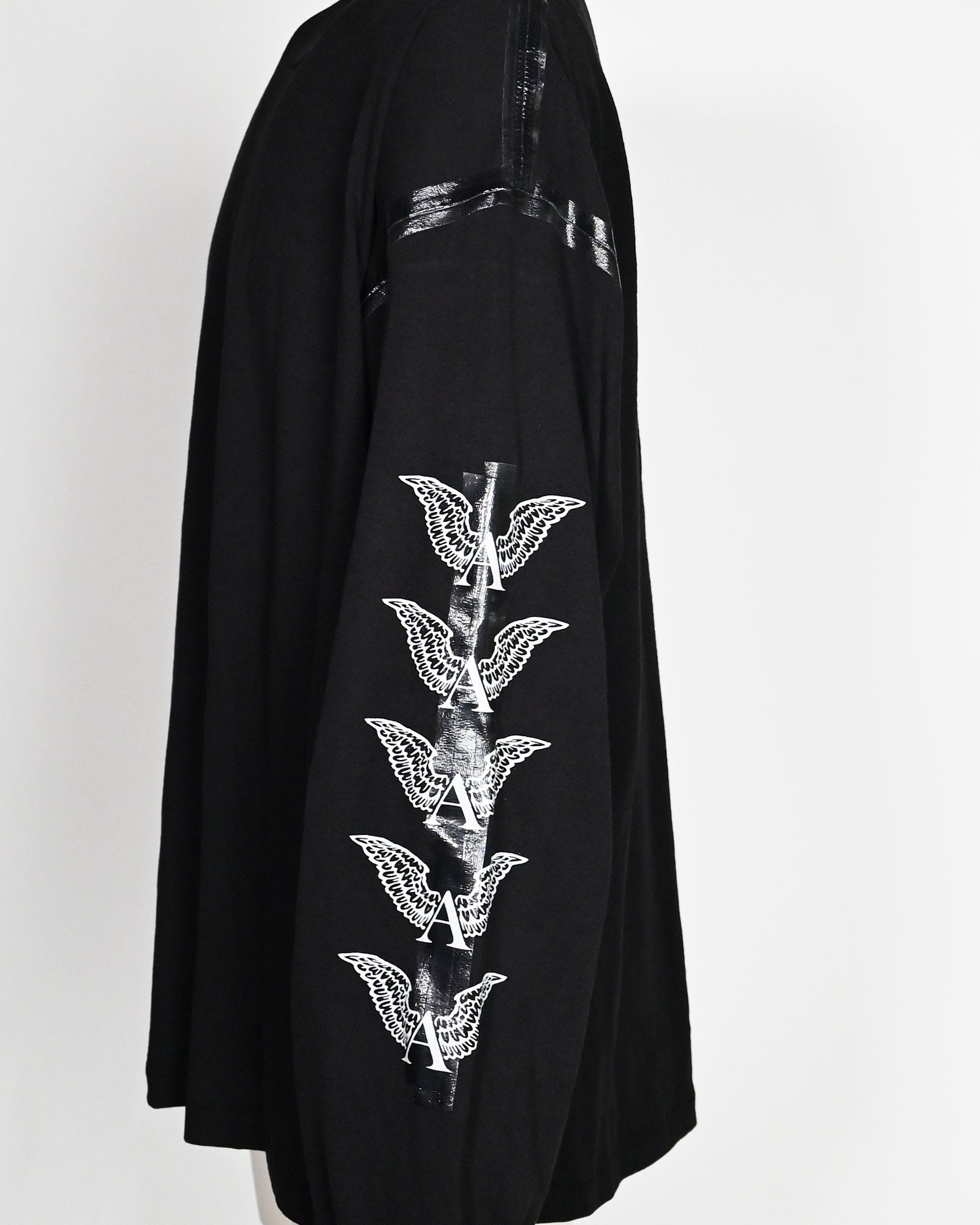 ALEXANDER DIGENOVA・アレキサンダー・ディジェノバ - L/S Tシャツ TAPED SEAM LONG SLEEVE T-SHIRT / VINTAGE BLACK
