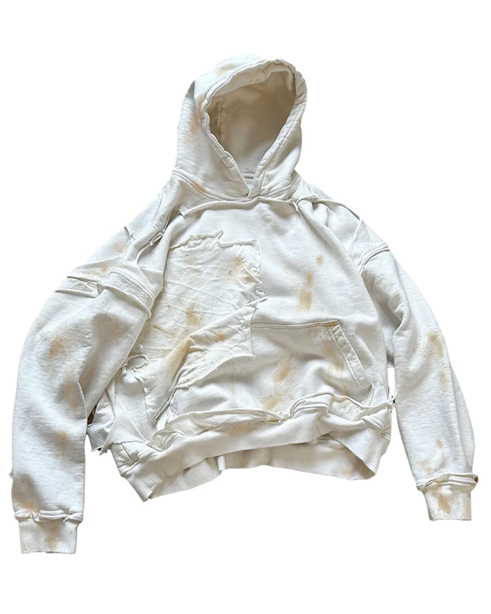 ALEXANDER DIGENOVA・アレキサンダー・ディジェノバ - パーカー・フーディ CUT OUT HOODIE /  WHITE RUST