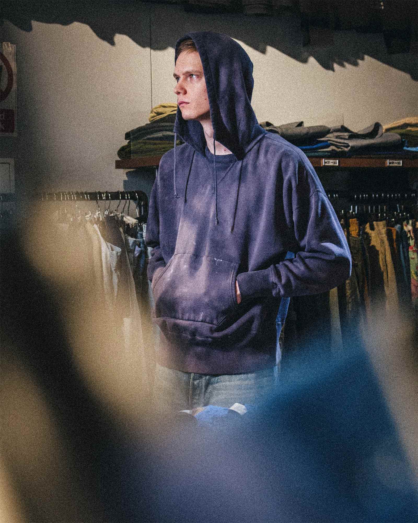 ©SAINT M××××××・セントマイケル - パーカー・フーディ BBJ_AFTER HOODED HOODIE/V / NAVY