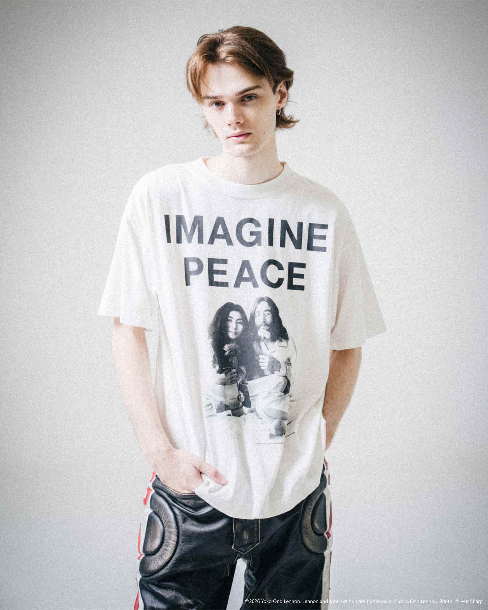 SAINT M×××××× (セントマイケル) SS26 JL_SS T-SHIRT/IMAGINE PEACE