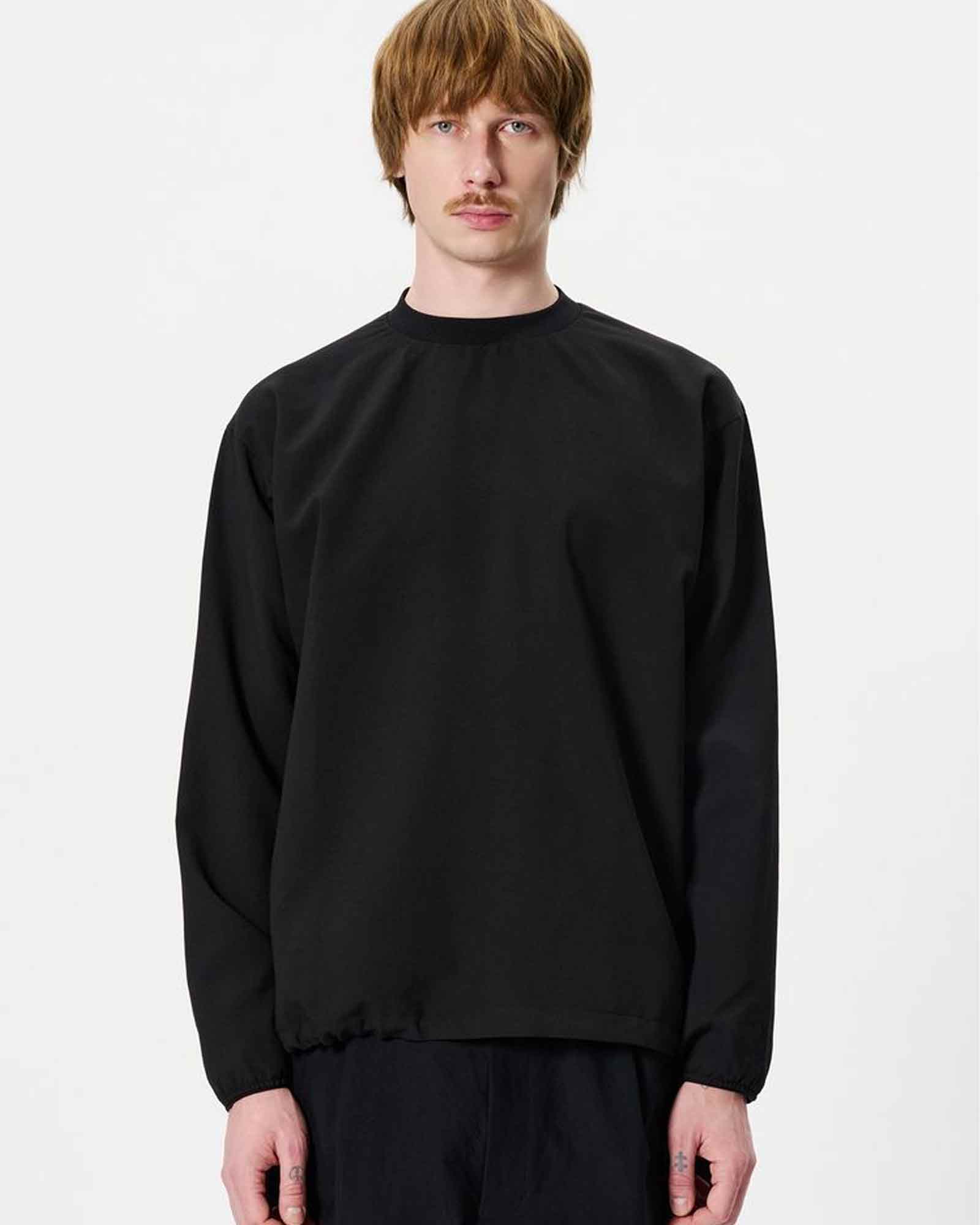 Goldwin・ゴールドウィン - L/S Tシャツ AIR IMPRESSION VENTRIS SHIRRING PULLOVER / BLACK