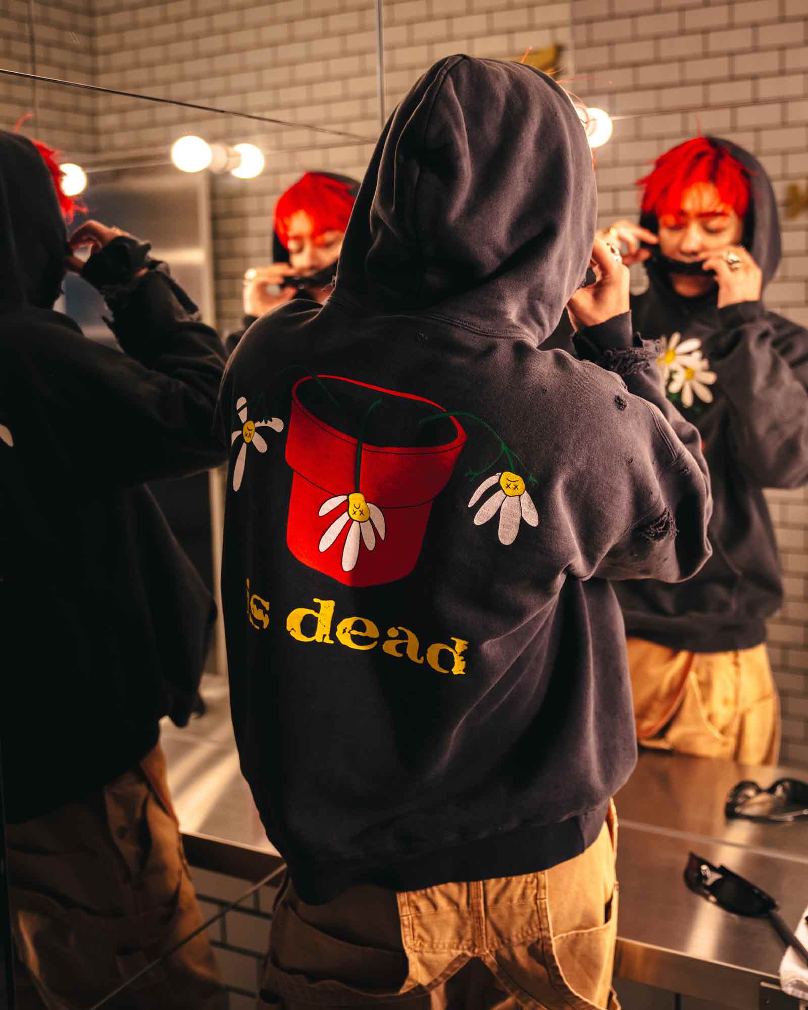 ©SAINT M××××××・セントマイケル - パーカー・フーディ DLS_HOODIE/DE LA SOUL / BLACK