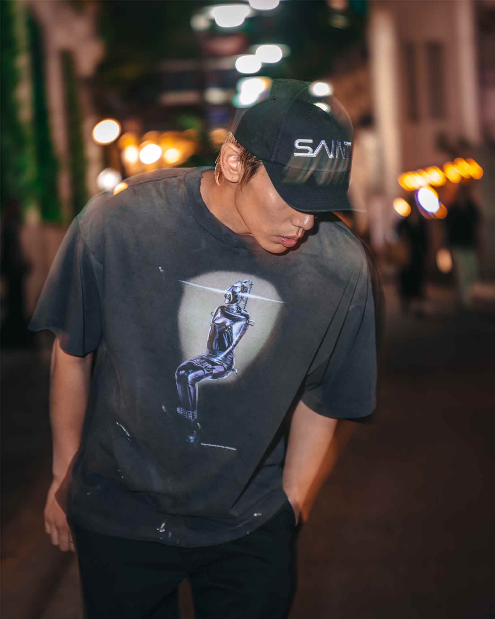©SAINT M××××××・セントマイケル - キャップ SRYM_CAP/SAINT SORAYAMA / BLACK