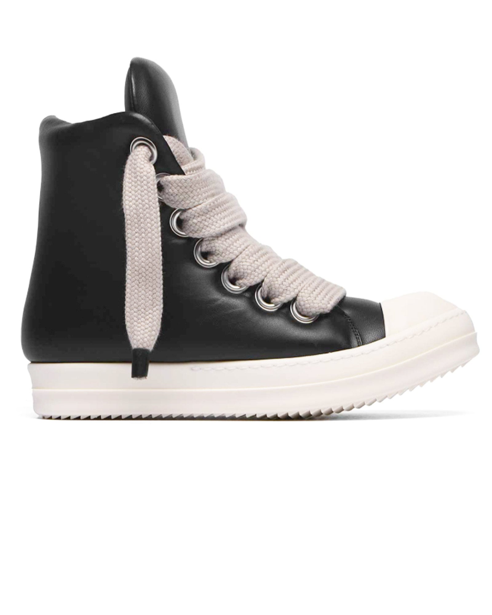 JUMBO LACES PADDED SNEAKERS / BLACK