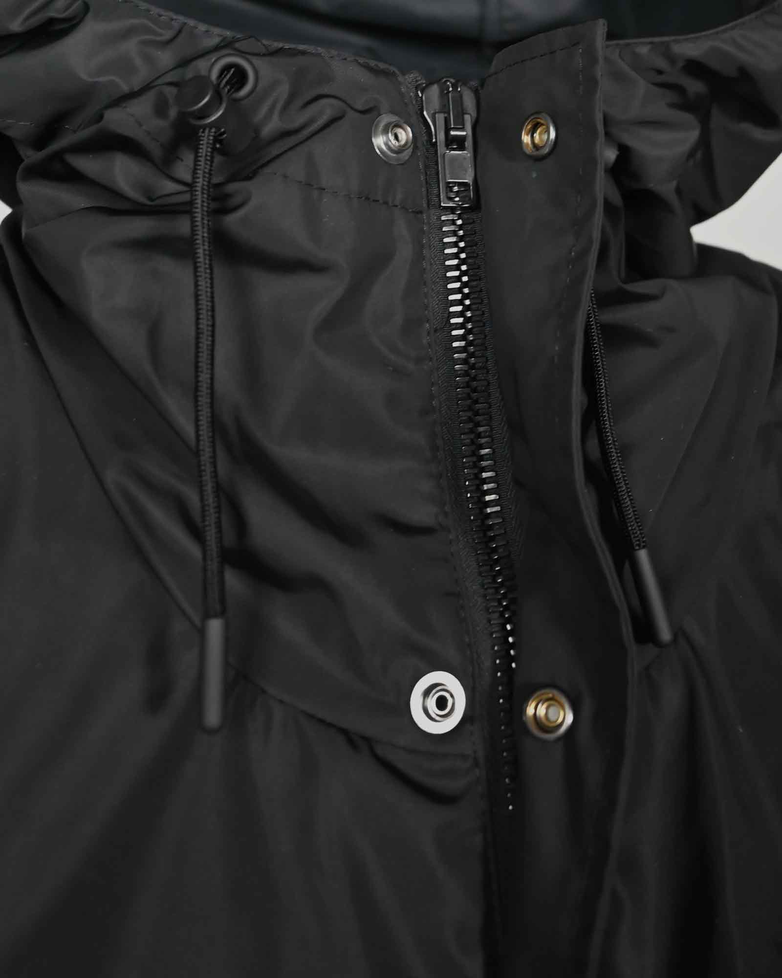 VETEMENTS・Vetements -  HOODED RAIN JACKET / BLACKOUT