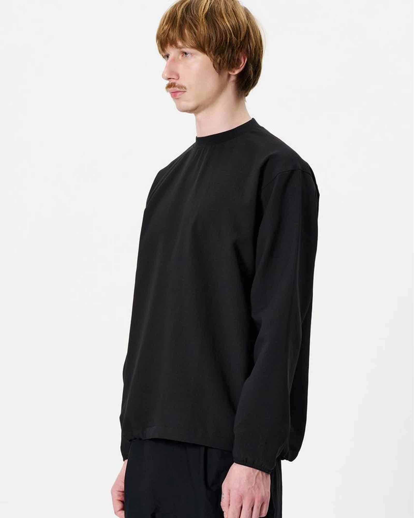 Goldwin・ゴールドウィン - L/S Tシャツ AIR IMPRESSION VENTRIS SHIRRING PULLOVER / BLACK