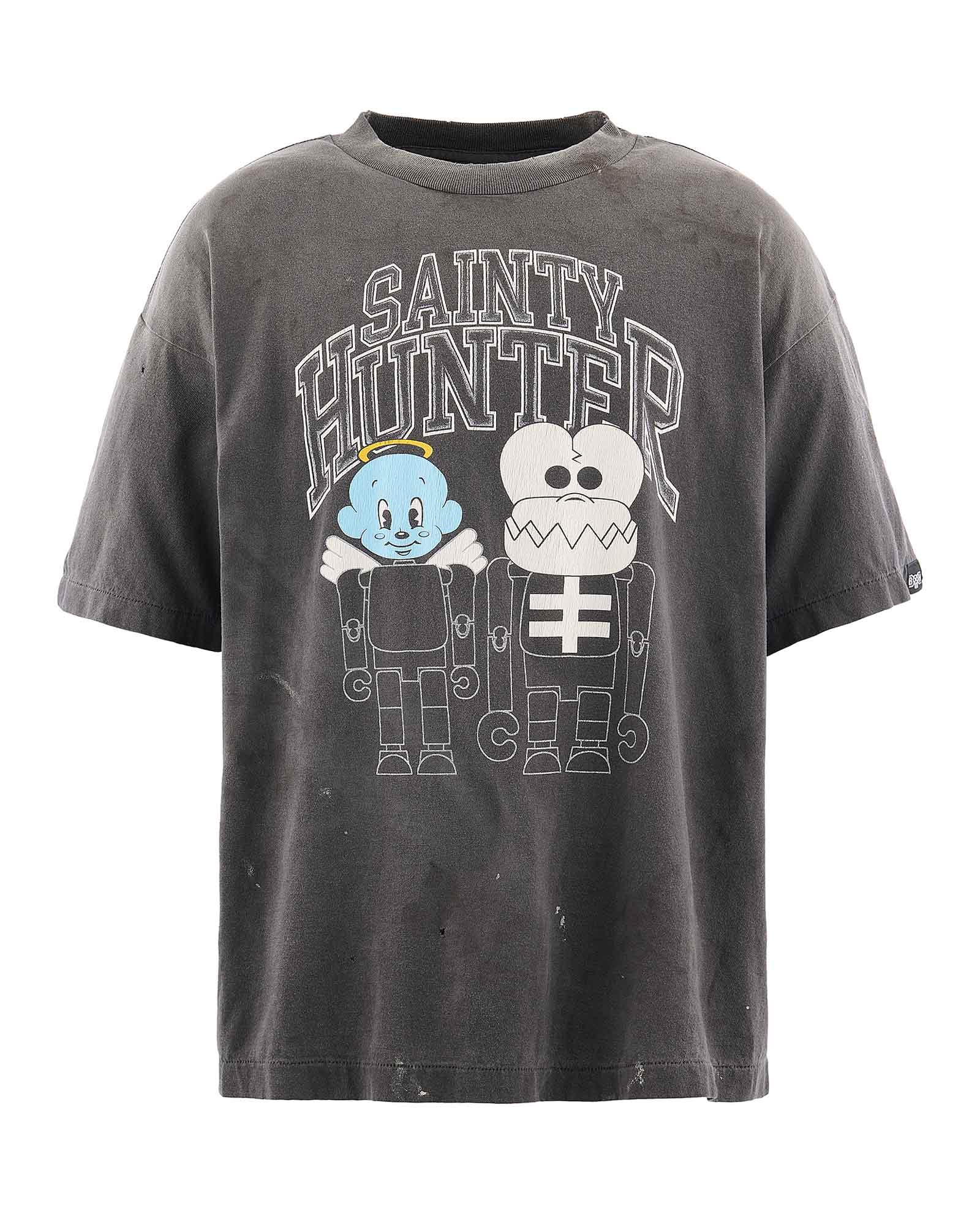 BH_SS TEE/SKULL-K&BABY-M / BLACK