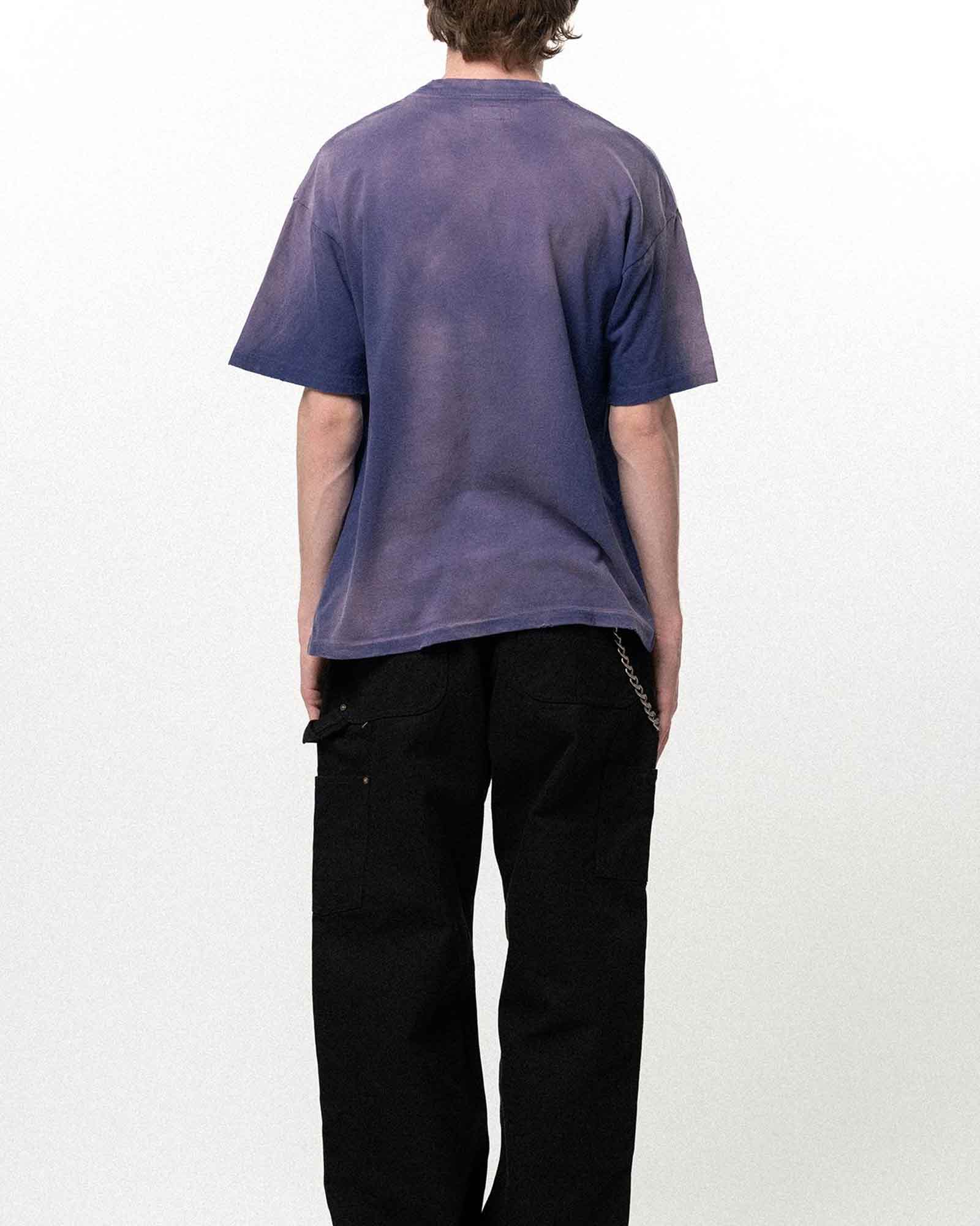 KAMIYA (カミヤ) SS26 “CRAYON FLAME KMY” TEE / NAVY | Detail 