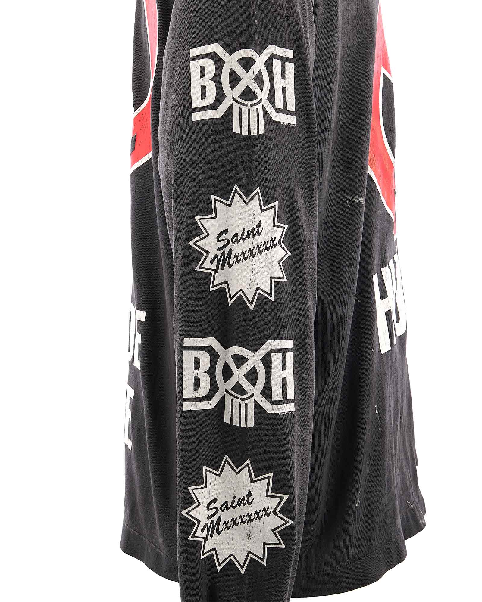 ©SAINT M××××××・圣迈克尔 -  BH_LS T-SHIRT/SAINTY HUNTER / BLACK