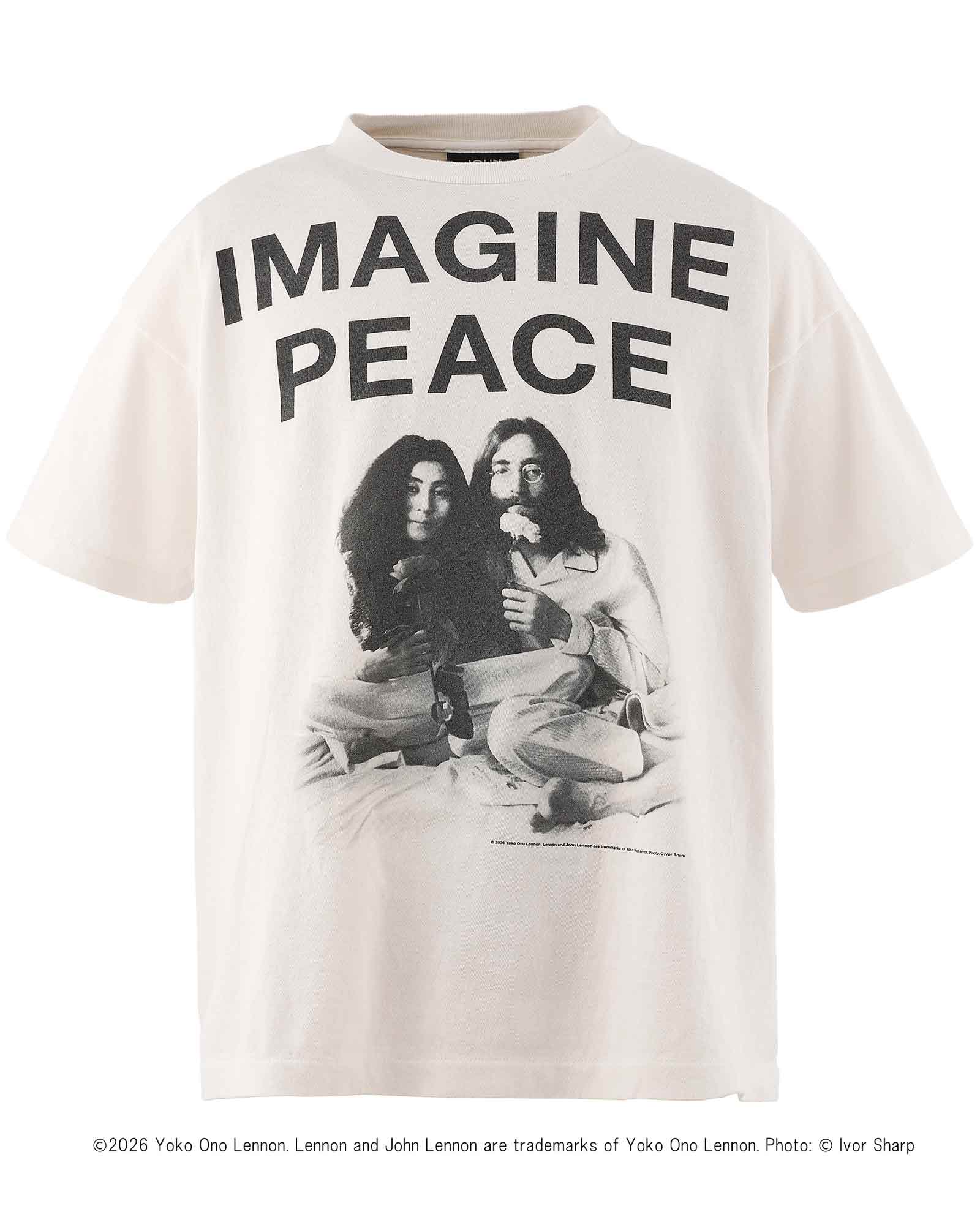 JL_SS T-SHIRT/IMAGINE PEACE / WHITE