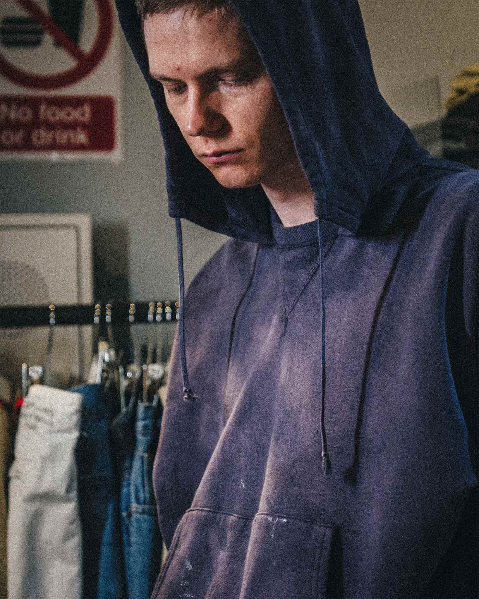 ©SAINT M××××××・セントマイケル - パーカー・フーディ BBJ_AFTER HOODED HOODIE/V / NAVY