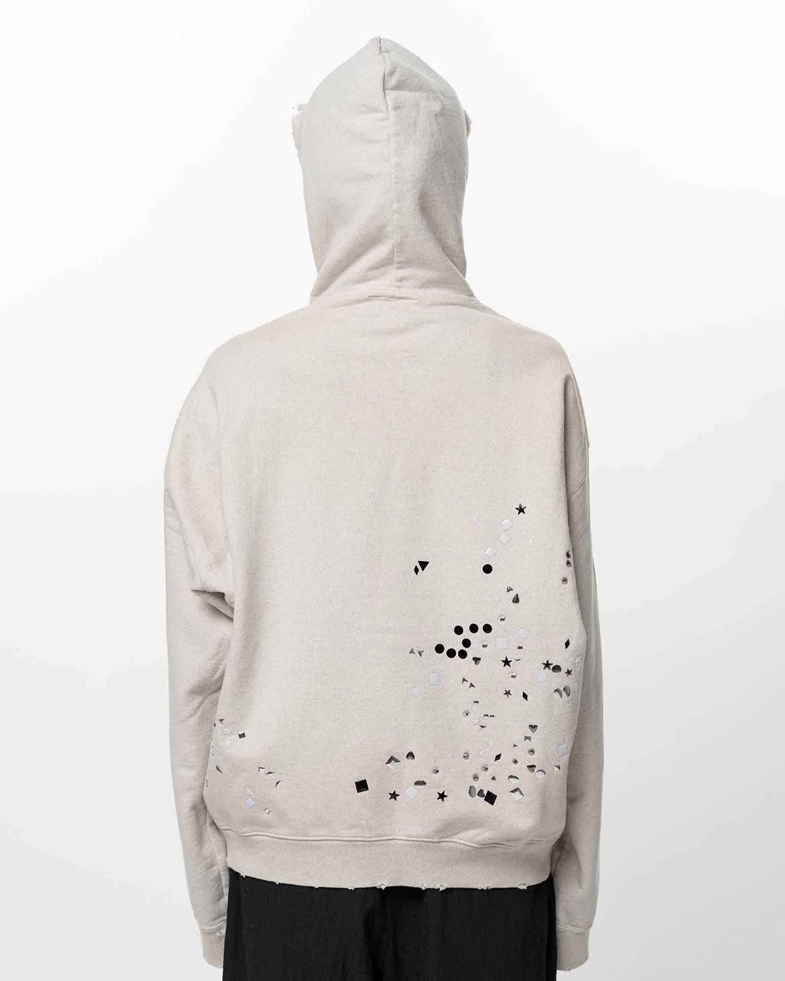MIHARA YASUHIRO・ミハラヤスヒロ - トップス EMBELLISHED STICKER PARKA / WHITE