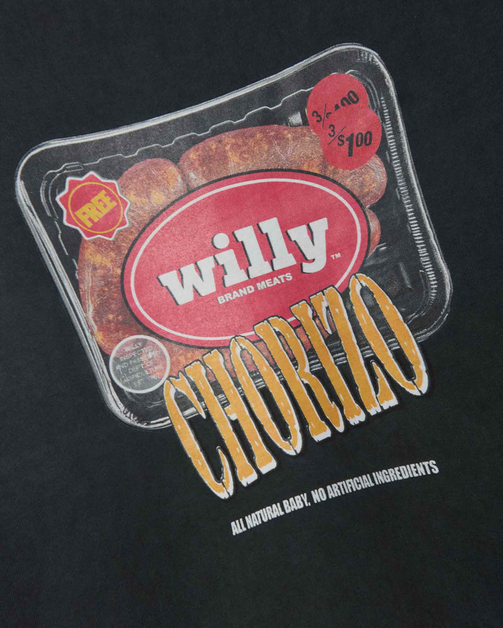 WILLY CHAVARRIA・ウィリー・チャバリア -  OS ESPECIAL CHORIZO BUFFALO TEE / BLACK