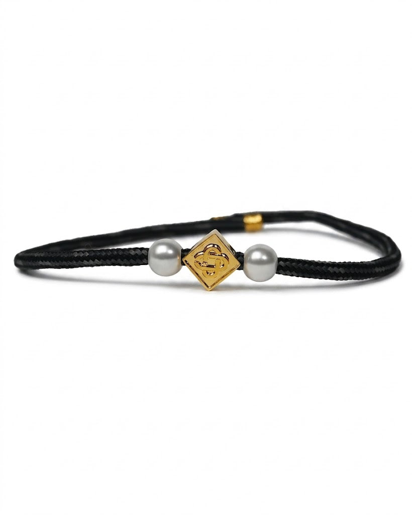 CASABLANCA・カサブランカ - ブレスレット・バングル BICOLOUR FRIENDSHIP BRACELET/ SILVER/GOLD