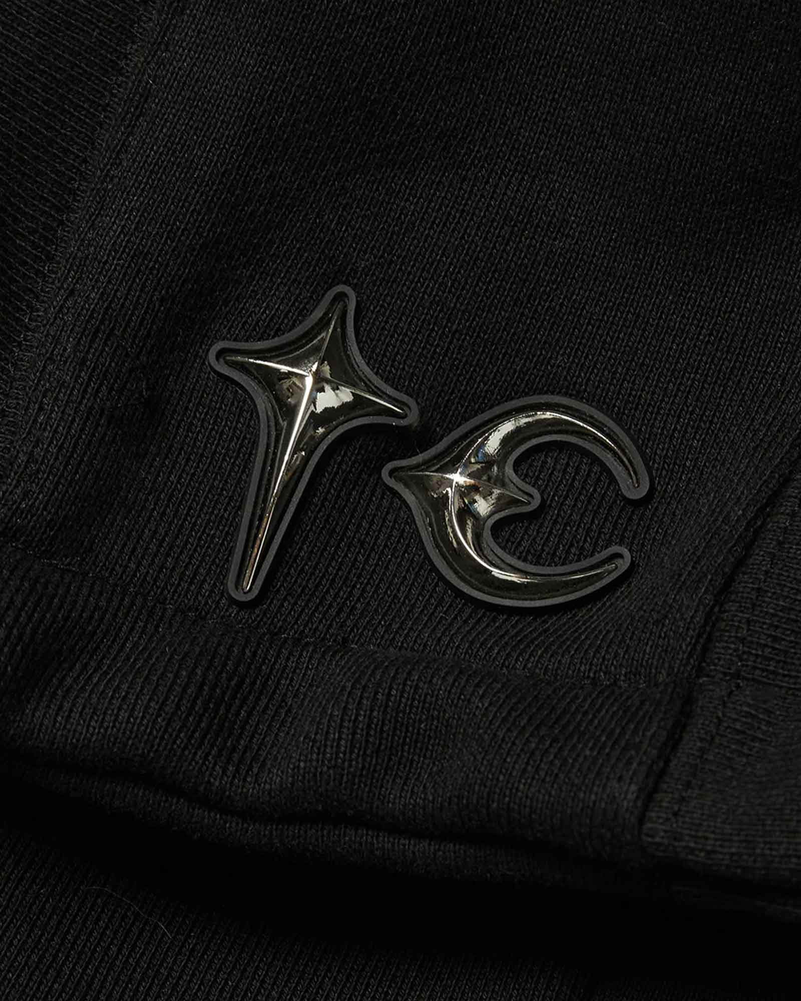 THUG CLUB・sag club -  IRON STEEL FOCUS ZIP-UP HOODIE / BLACK